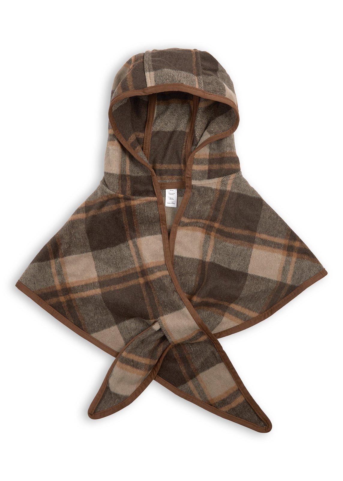 Brown Multi Check Hooded Scarf (3253253) | Truworths