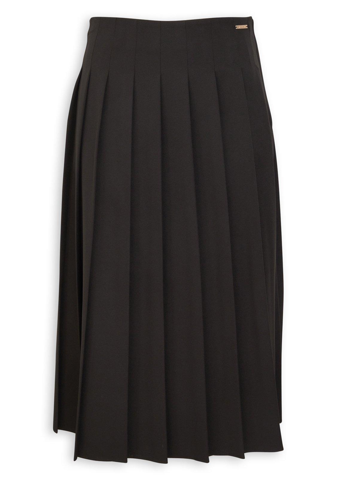 Black Pleated Suiting Skirt (3253345) | Daniel Hechter