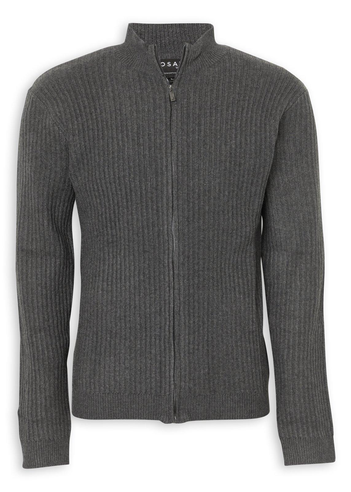 Grey Zip-through Cardigan (3253497) | Rosati Uomo