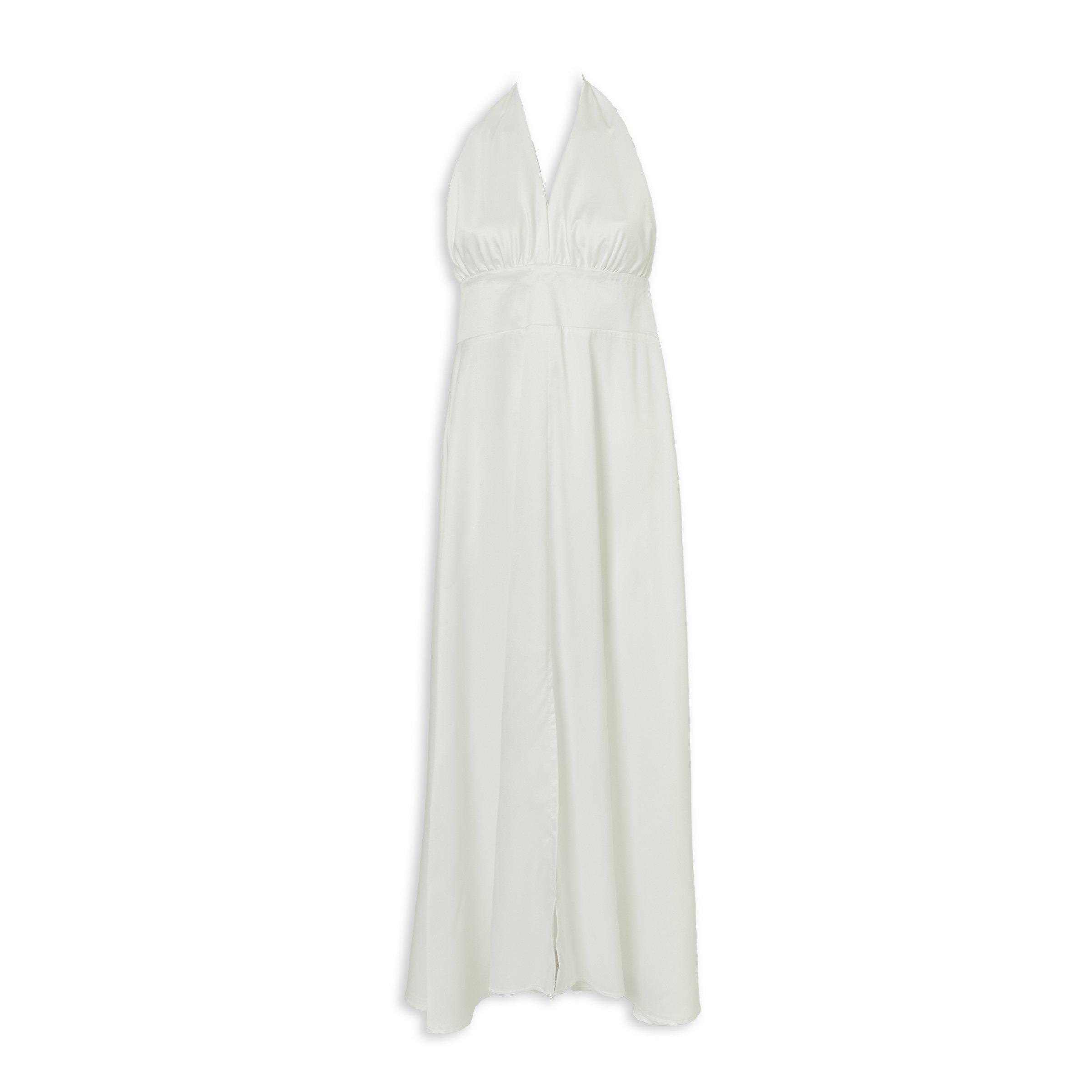White Halter Neck Dress (3253640)