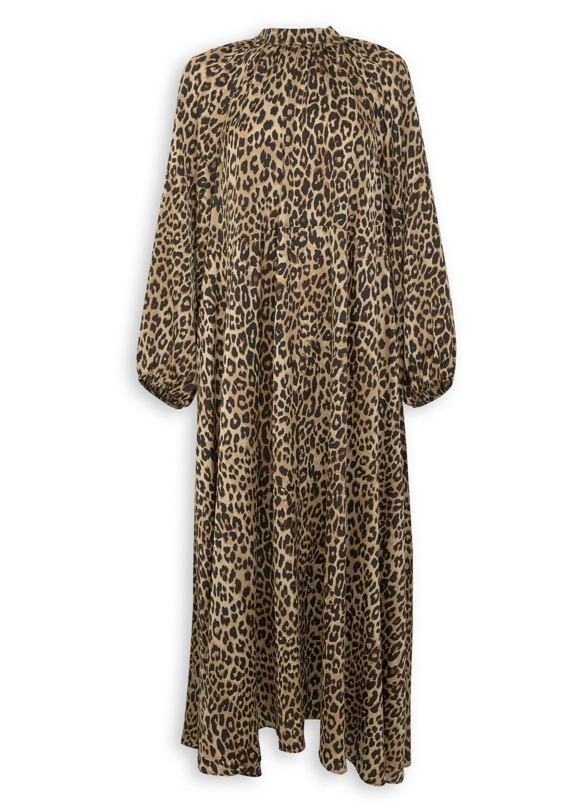 Brown Animal Satin Trapeze Dress (3253787) | Truworths