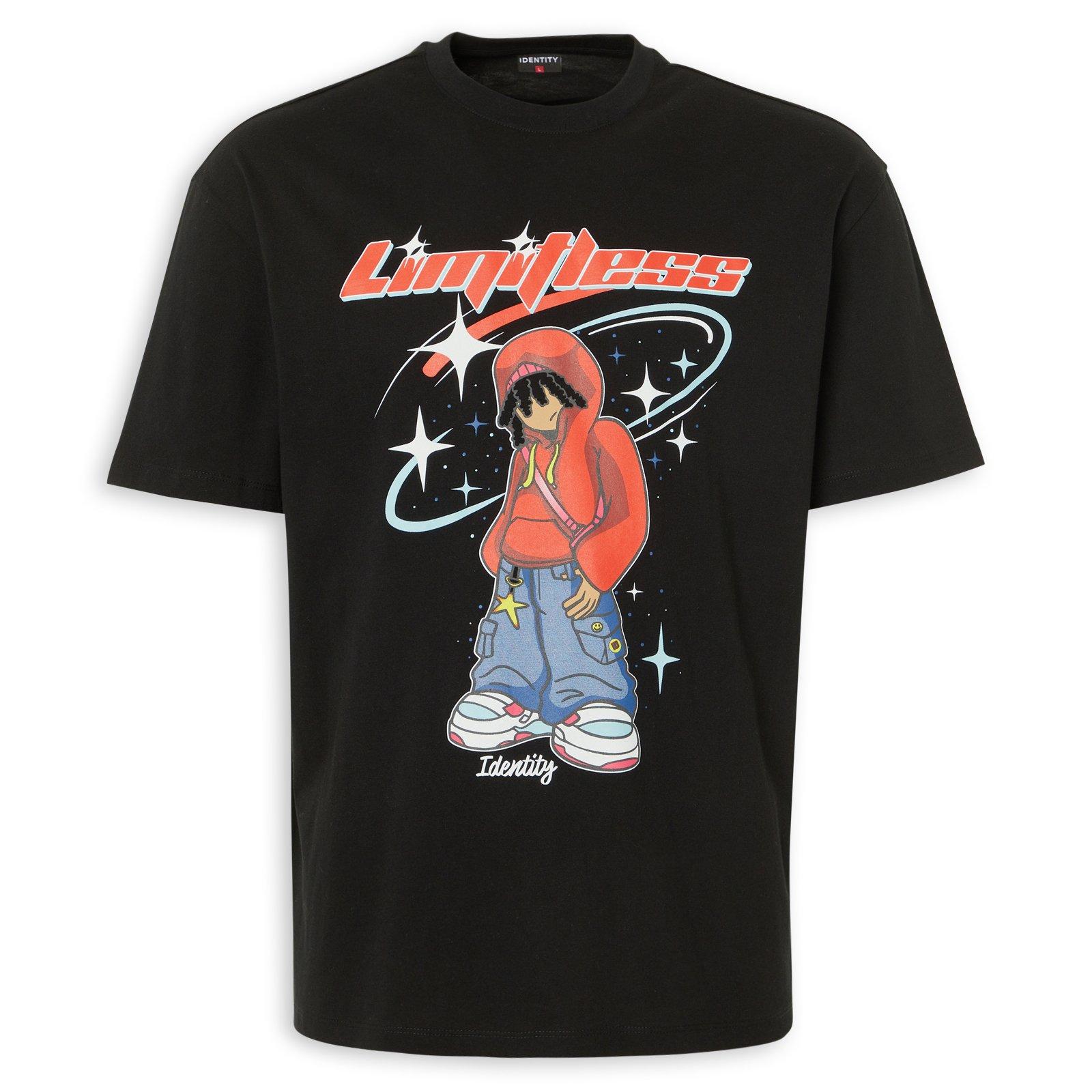 Black Loose Fit Tee (3255425) | Identity