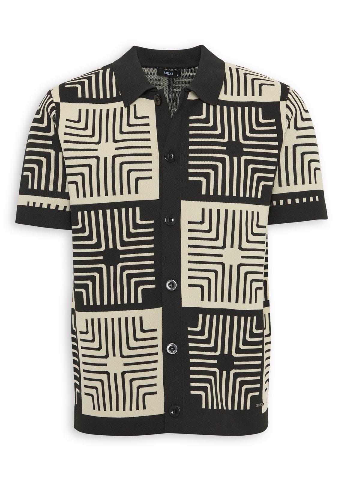 トップス STONE  Stone Black Button Through Top (3257045) | UZZI
