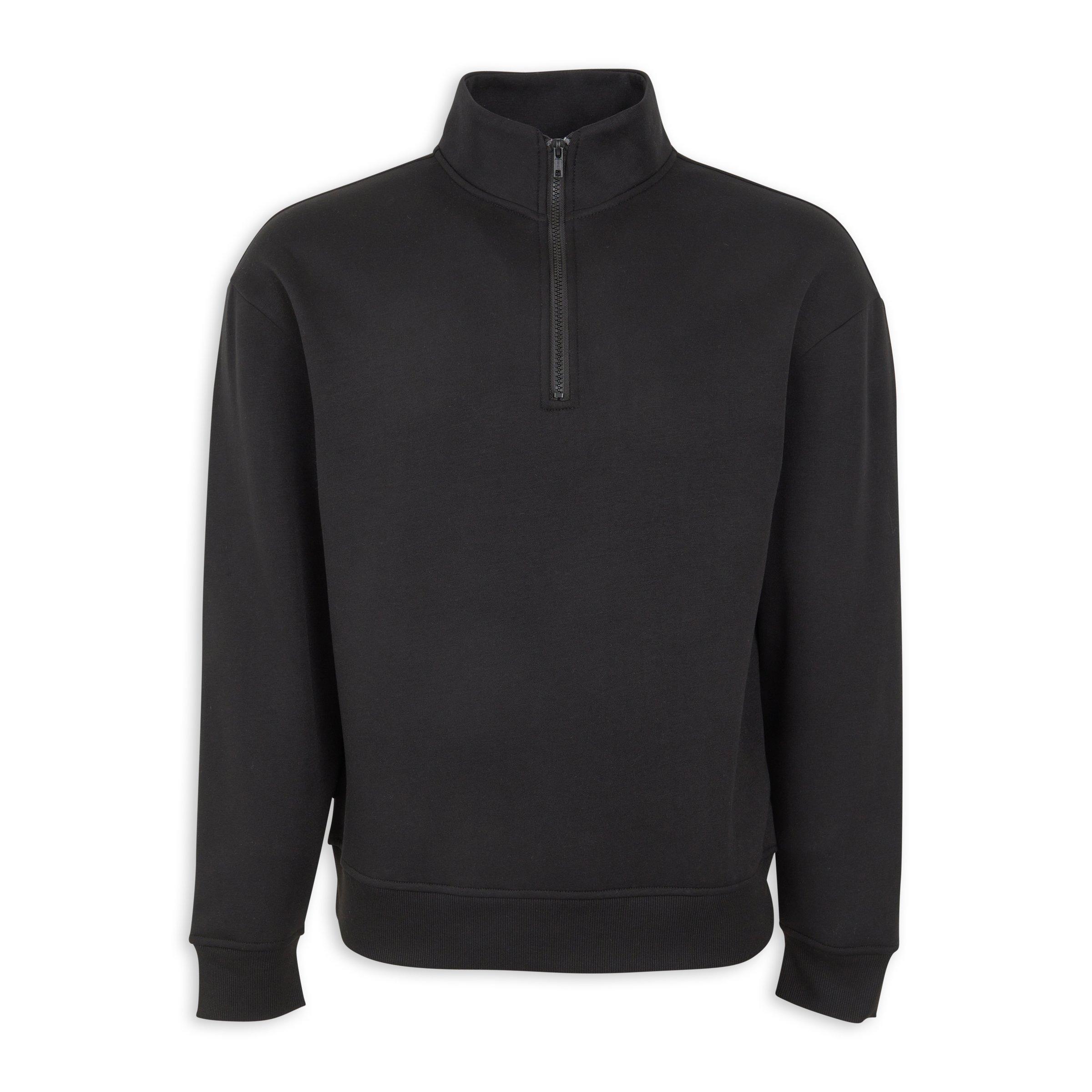 Black Quarter-zip Sweatshirt (3258222) | Identity