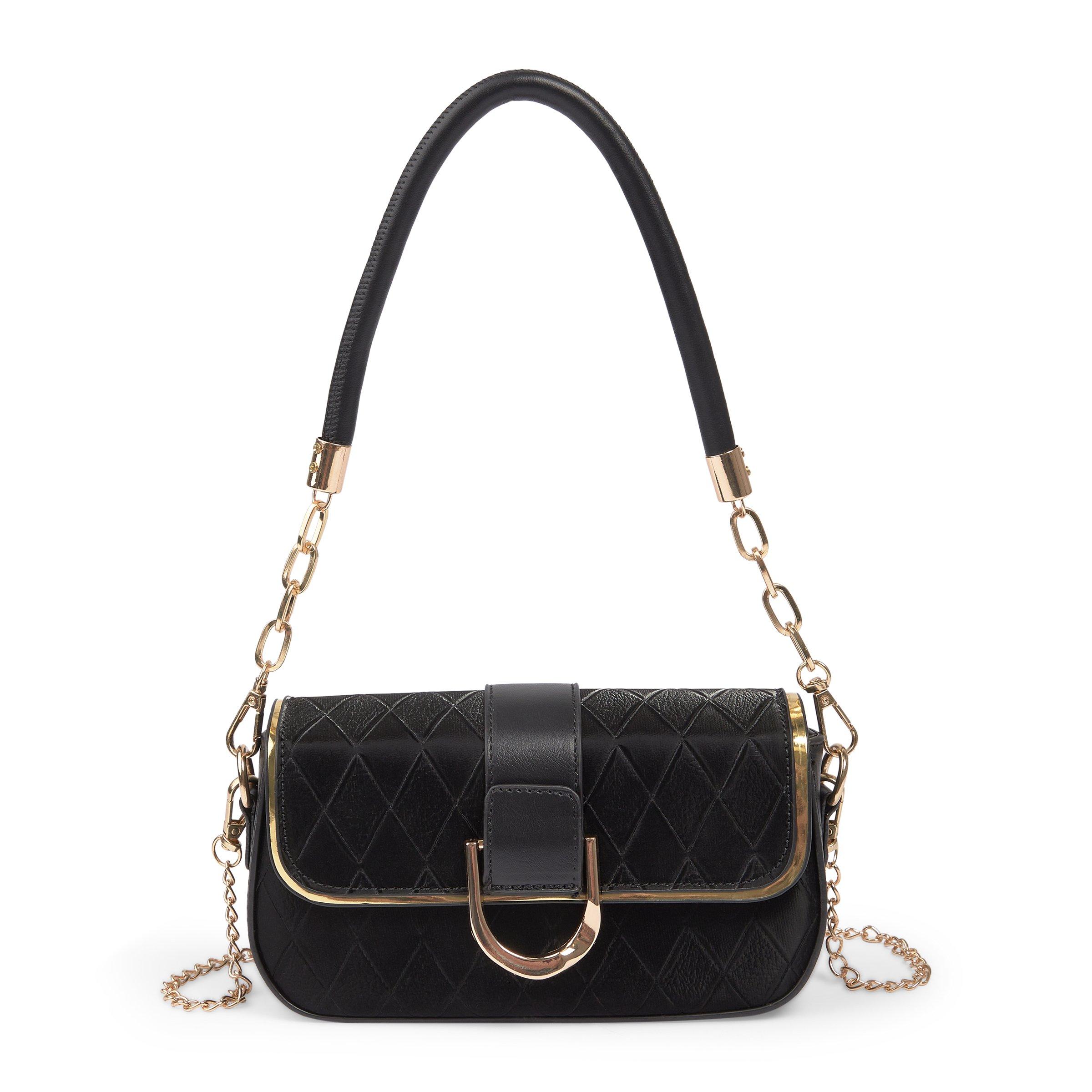 Black Quilted Fashion Bag (3260544) | 4Flavour Bags
