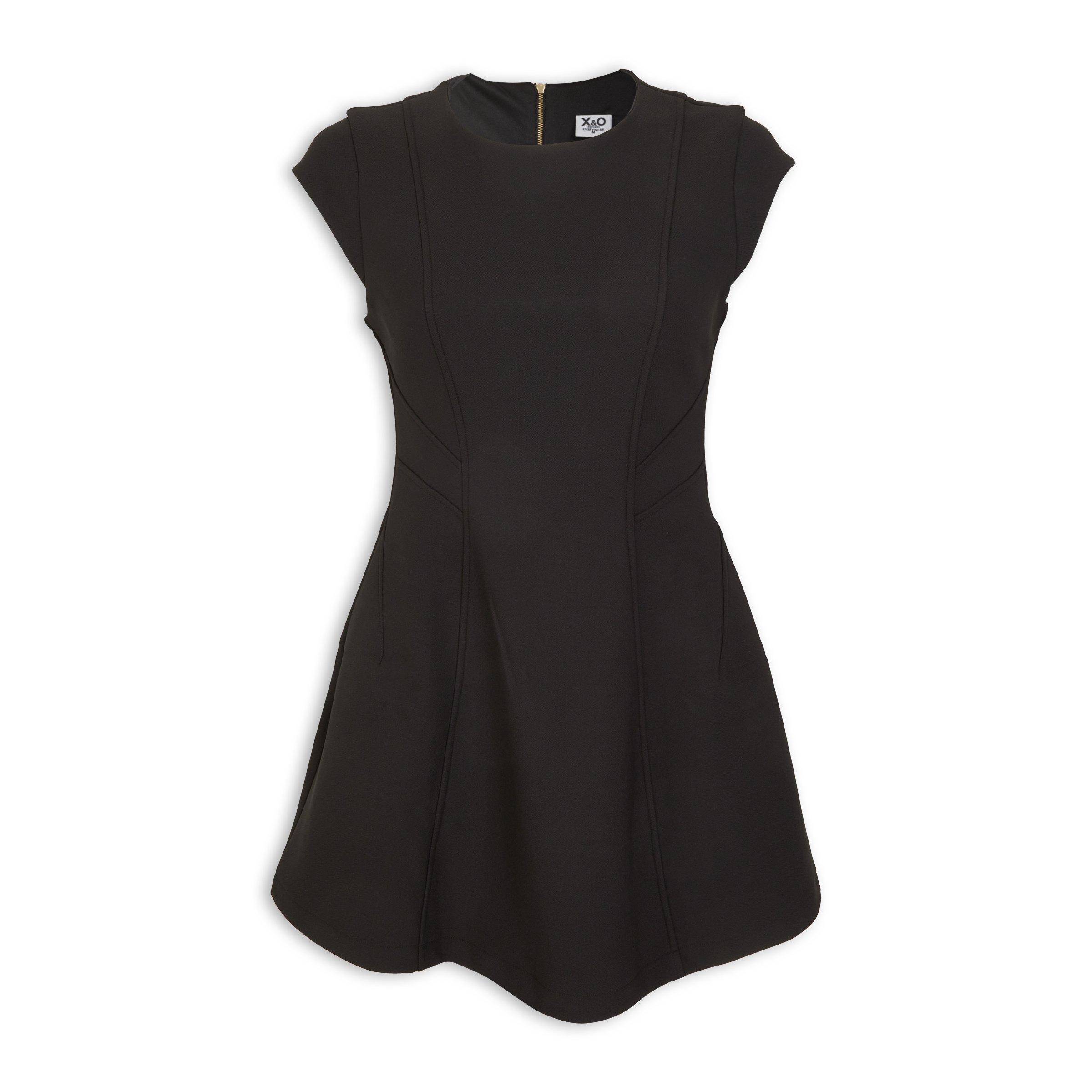 Black Panelled Mini Dress (3260987) | X&O Ladies