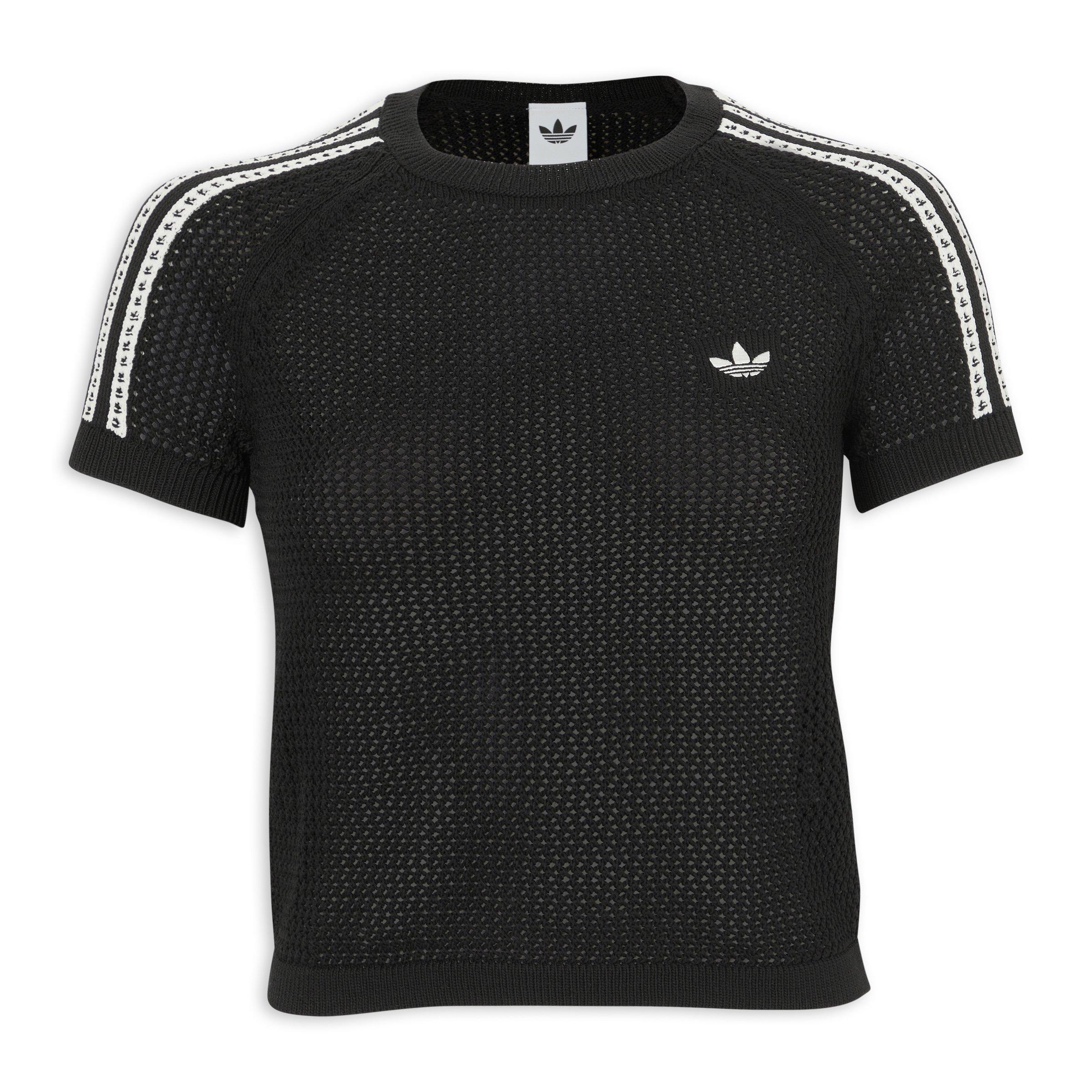 Black Knitted Crochet Cali T-Shirt (3261792) | Adidas