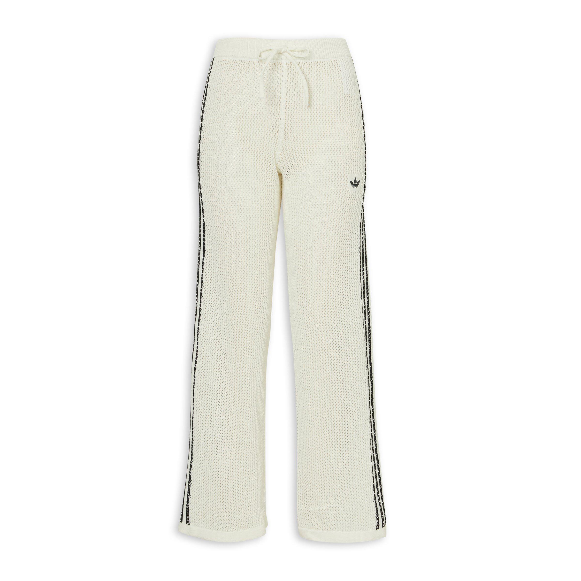 White Knitted Crochet Firebird Trackpants (3261922) | Adidas