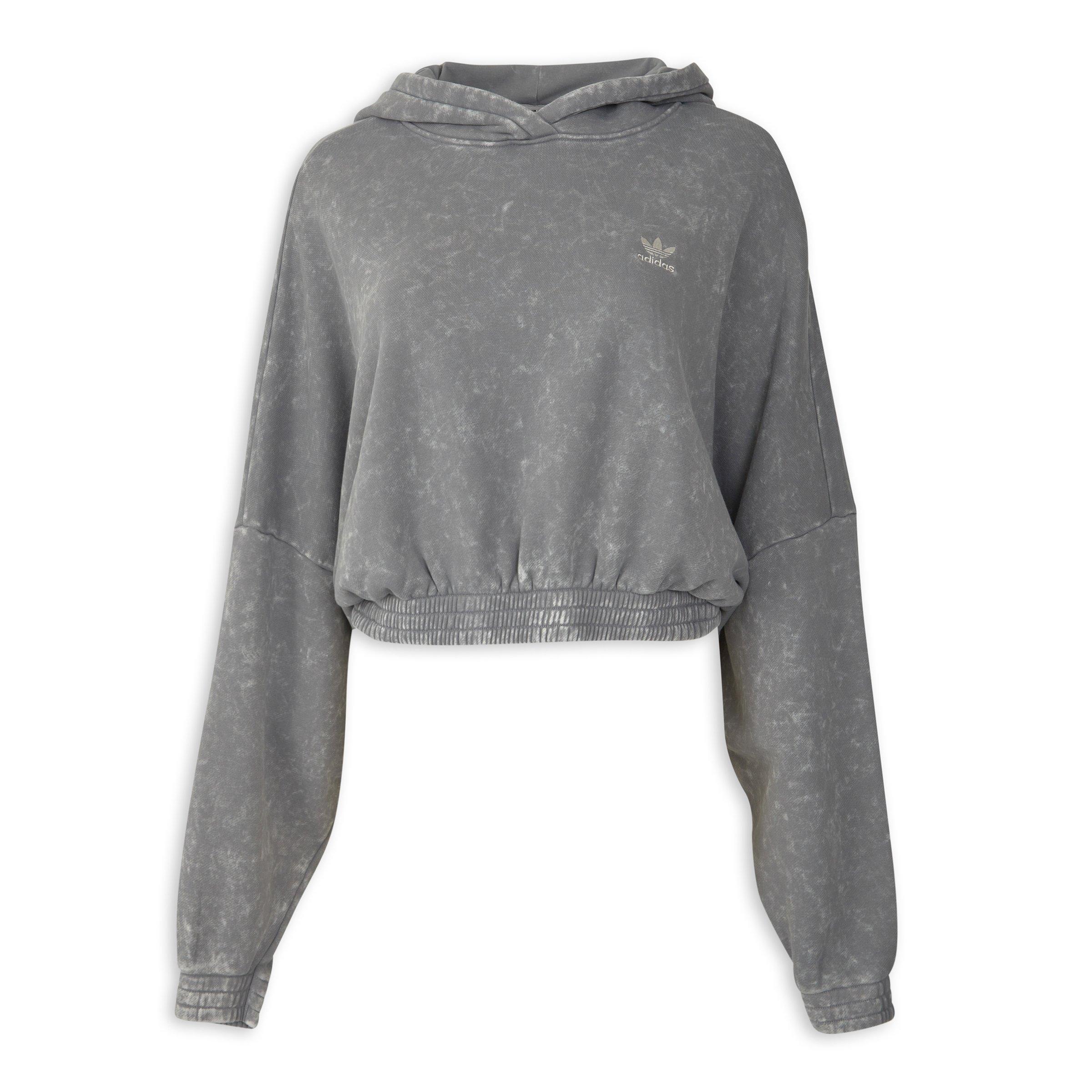 トップス Perverze 25AW CroppedHoodieKnit Top Gray Grey Washed Cropped Hoodie (3262062) | Adidas