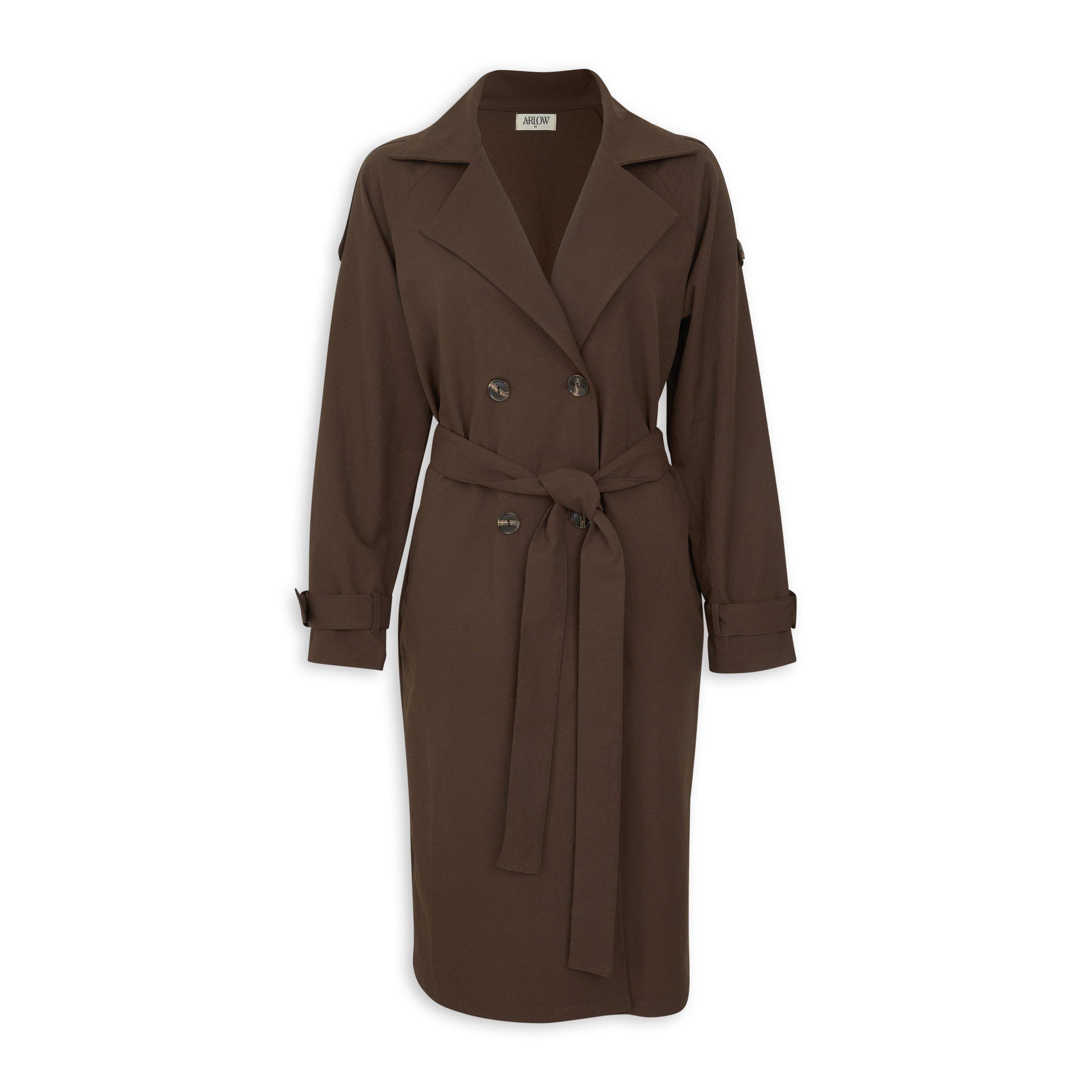 新品未使用品タグ付き TODAYFUL Twill Trench Coat Chocolate Brown Twill Trench Coat (3264624) | Arlow