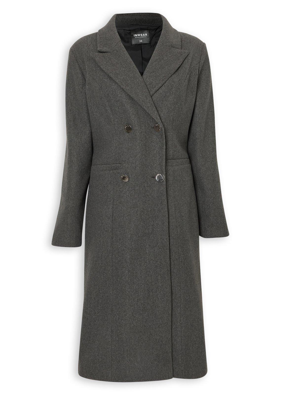 Charcoal Melton Coat (3265094) | Inwear