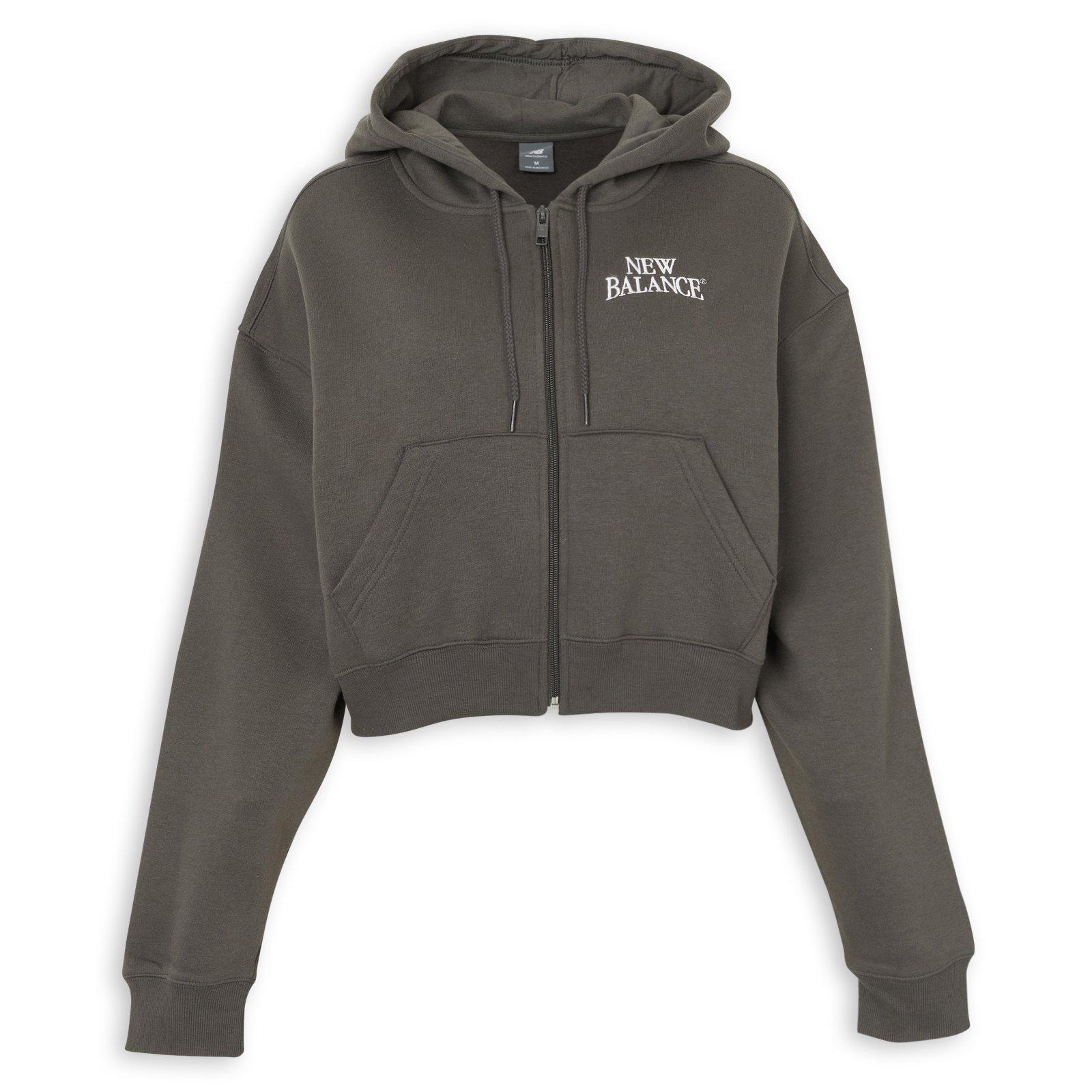数原龍友　NPNG Patch Boa Zip Hoodie Grey Linear Heritage Zip Hoodie (3266145) | New Balance