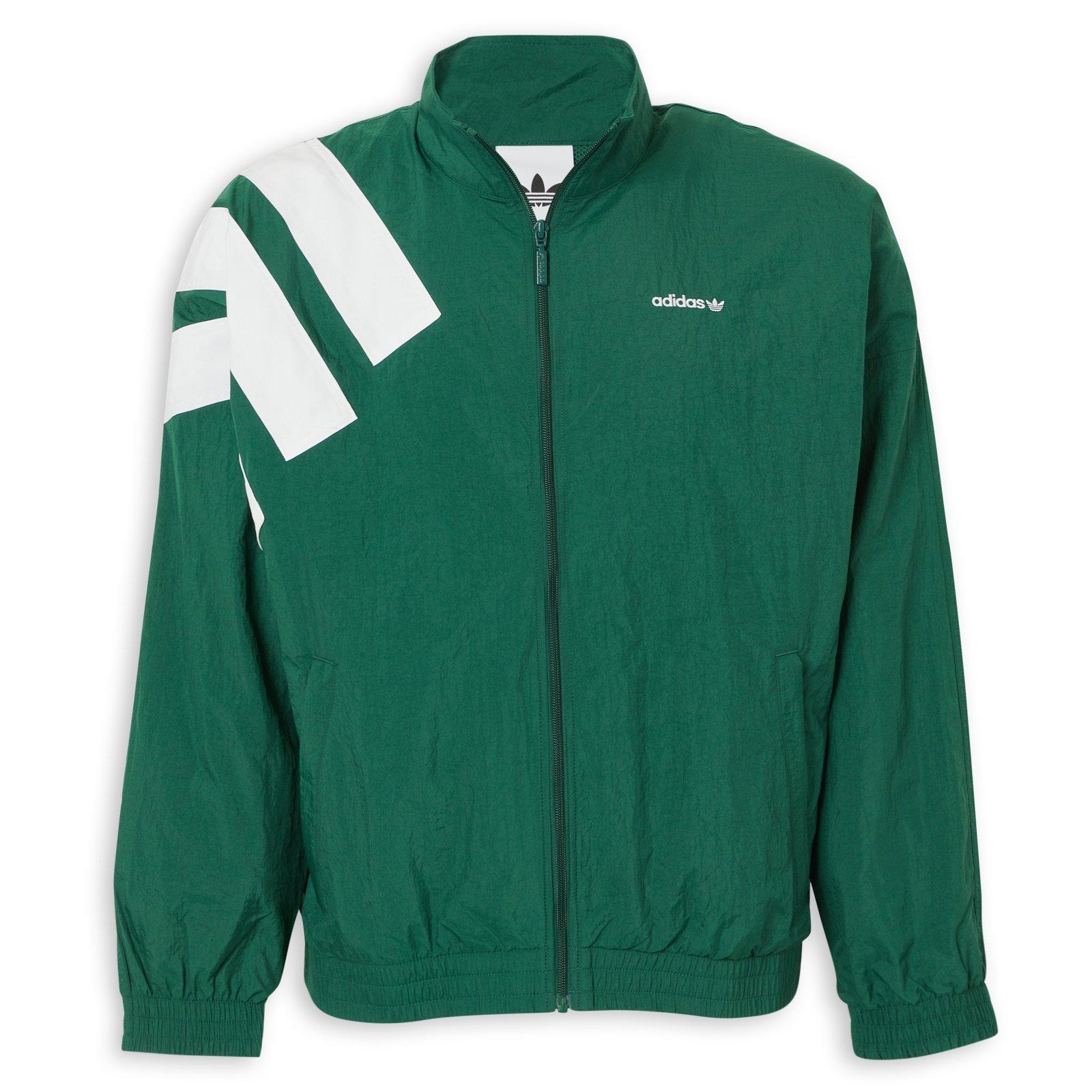 Green Archive Blocked Track Top (3266215) | Adidas