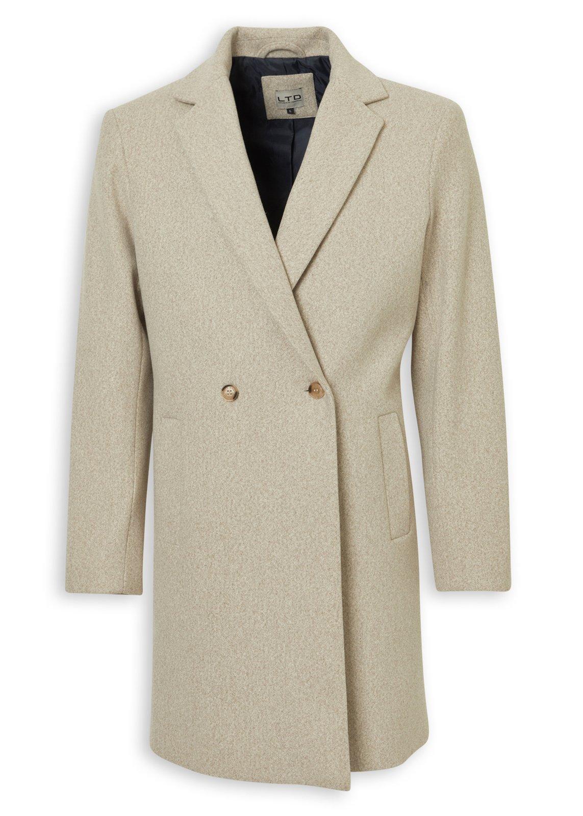 【tyページ】未使用級　WOOL DOUBLE BREASTED COAT Beige Double Breasted Coat (3266684) | LTD Man