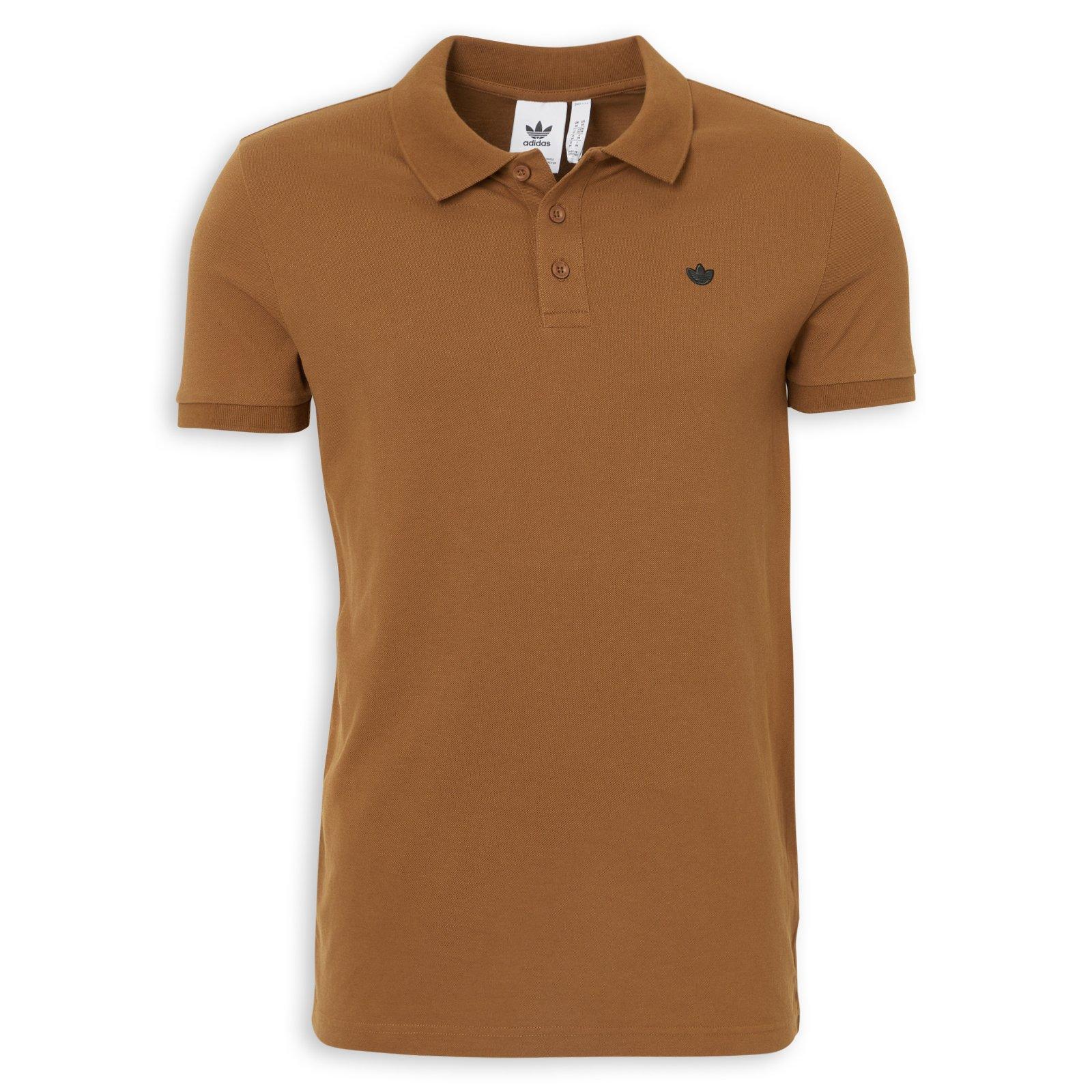 Brown Trefoil Essentials Polo T-Shirt (3268769) | Adidas
