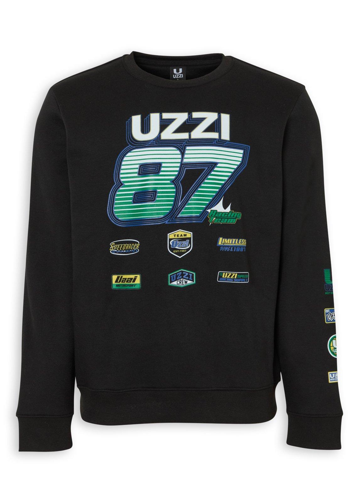 Black Graphic Sweat Top (3273624) | UZZI