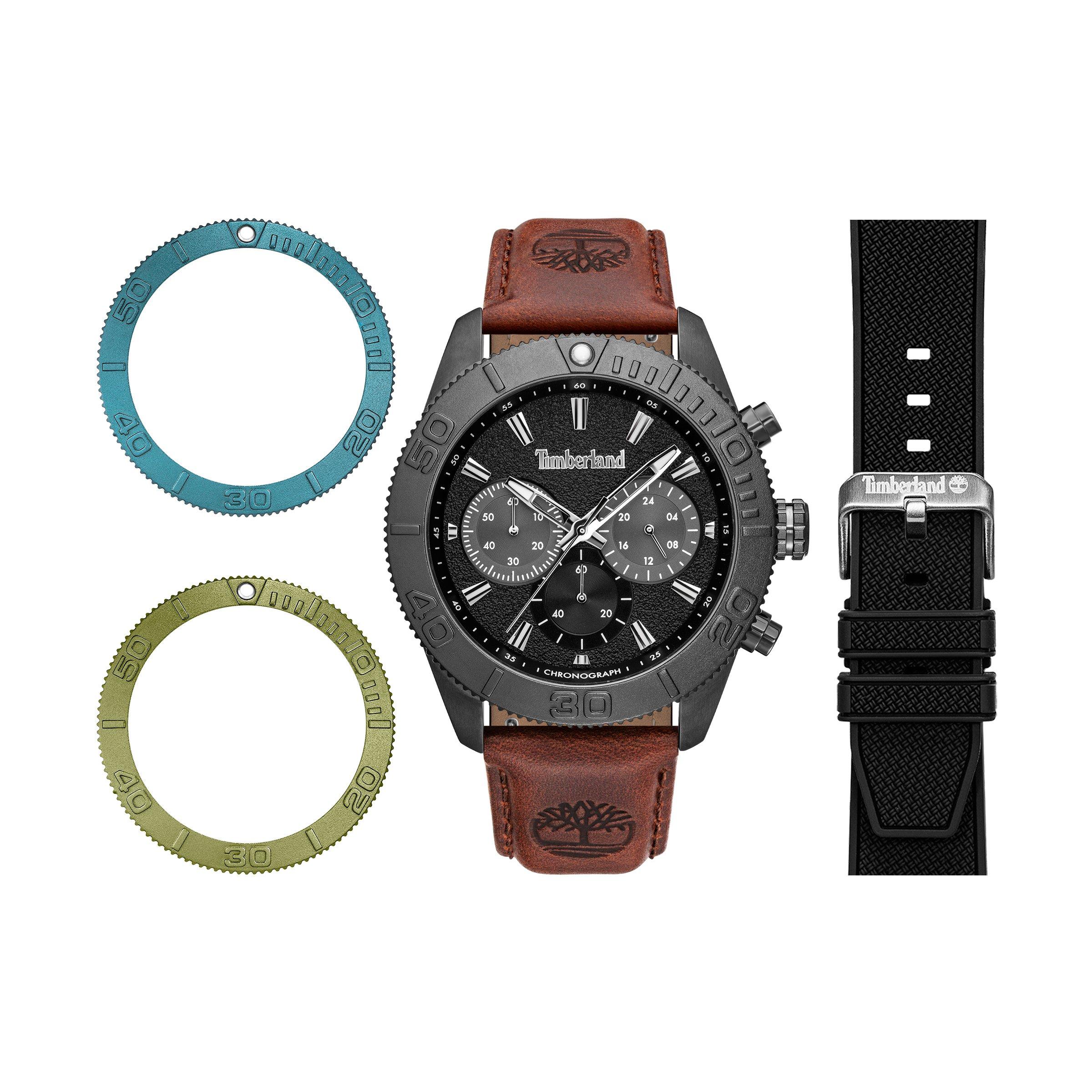 美品★TIMBERLAND HAINSWORTH 3eye★25cm Multi Strap Watch Set (3273833) | Timberland