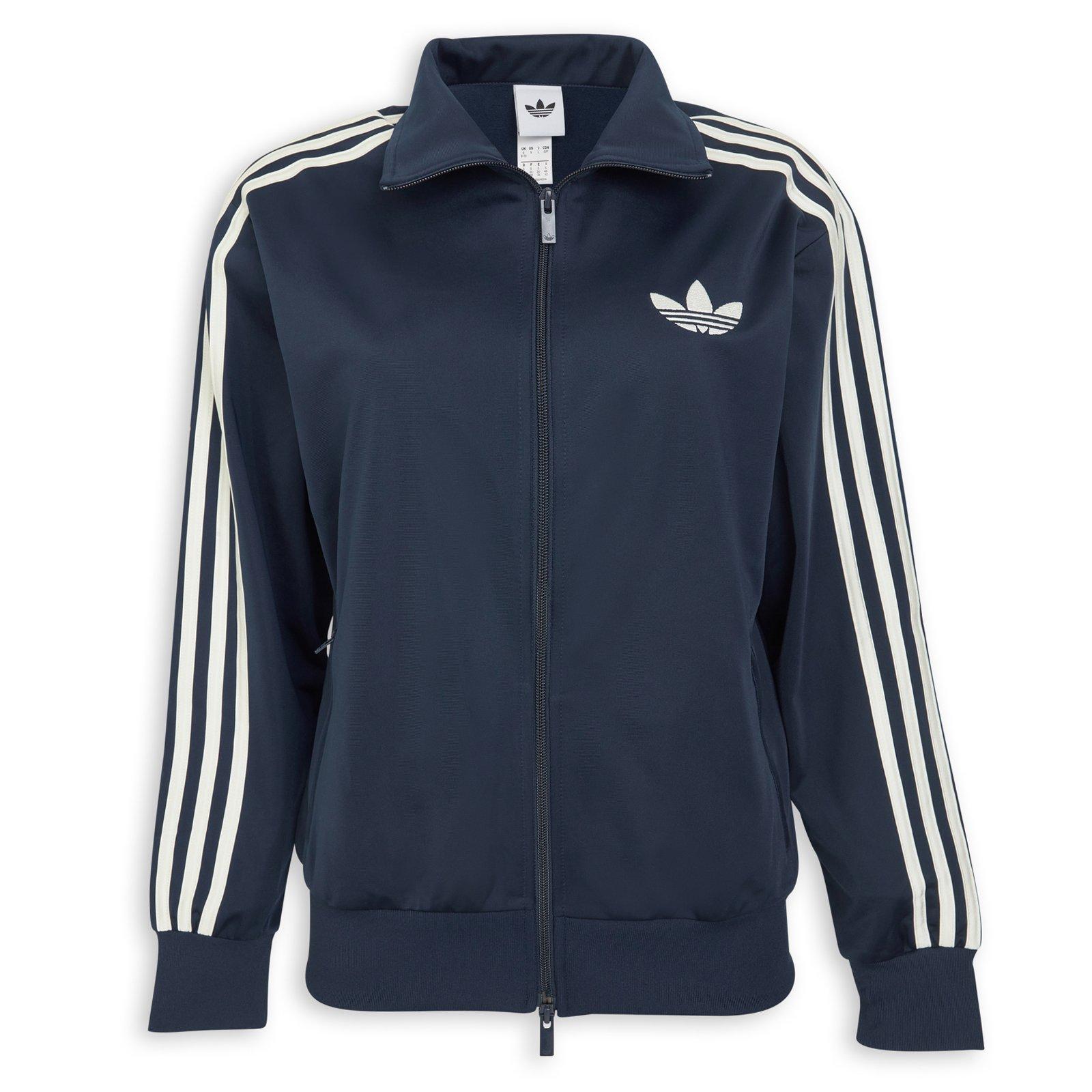 Navy Firebird Loose Nylon Top (3274355) | Adidas