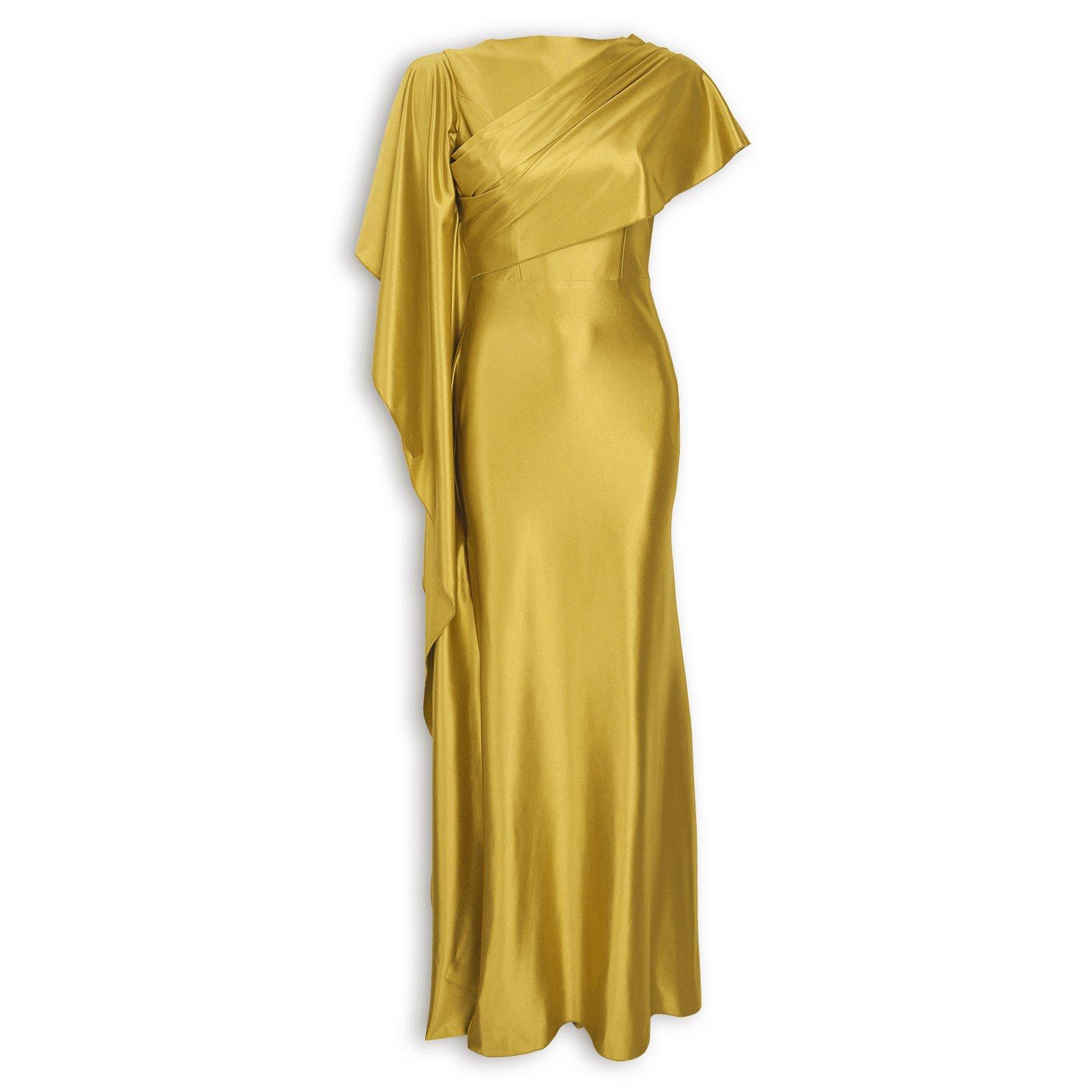 Chartreuse One Shoulder Dress (3279762) | Ruald Rheeder Ladies
