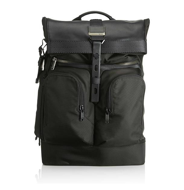 tumi alpha bravo london roll top backpack
