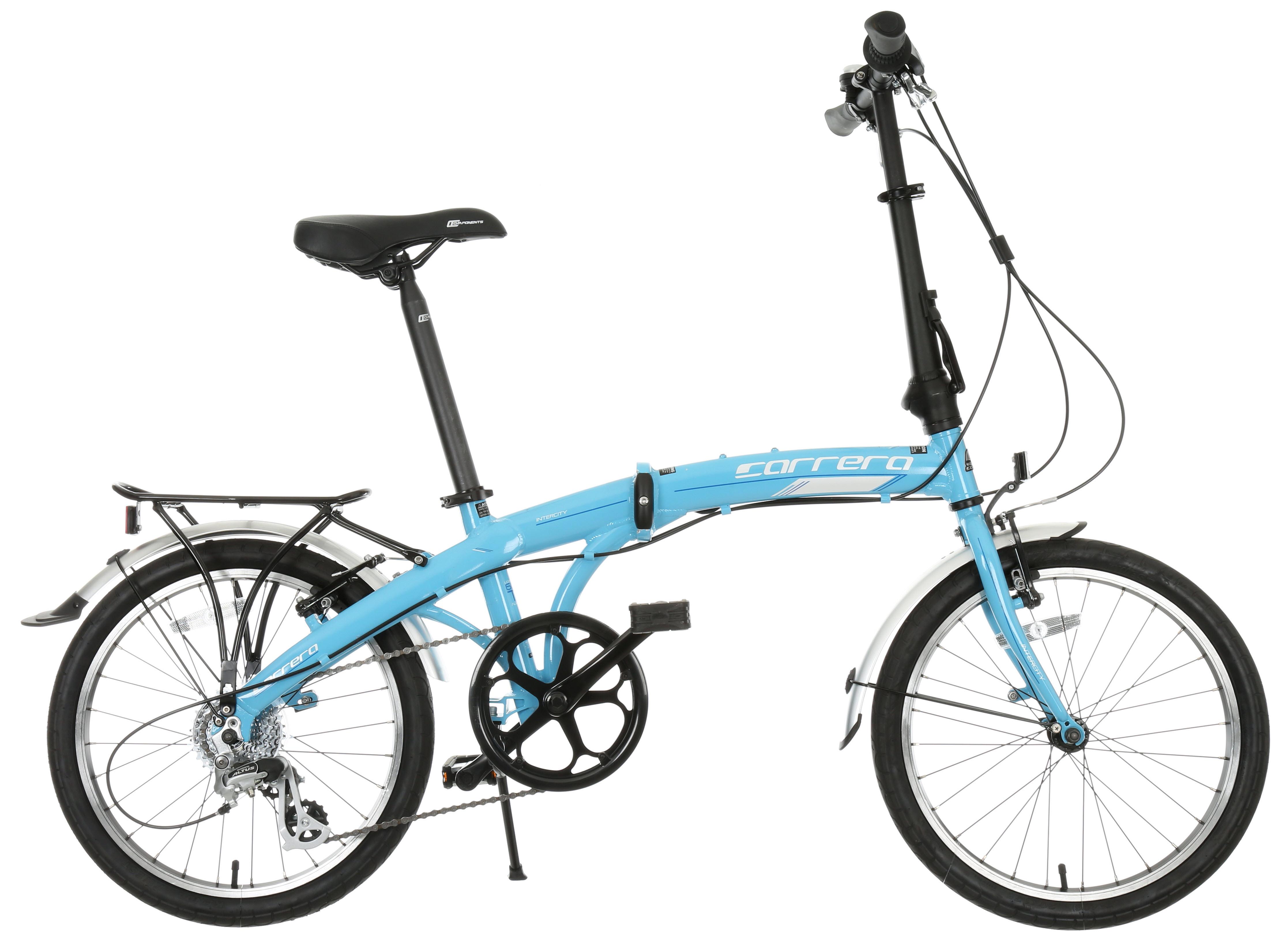 image of Carrera Intercity Folding Bike - Blue