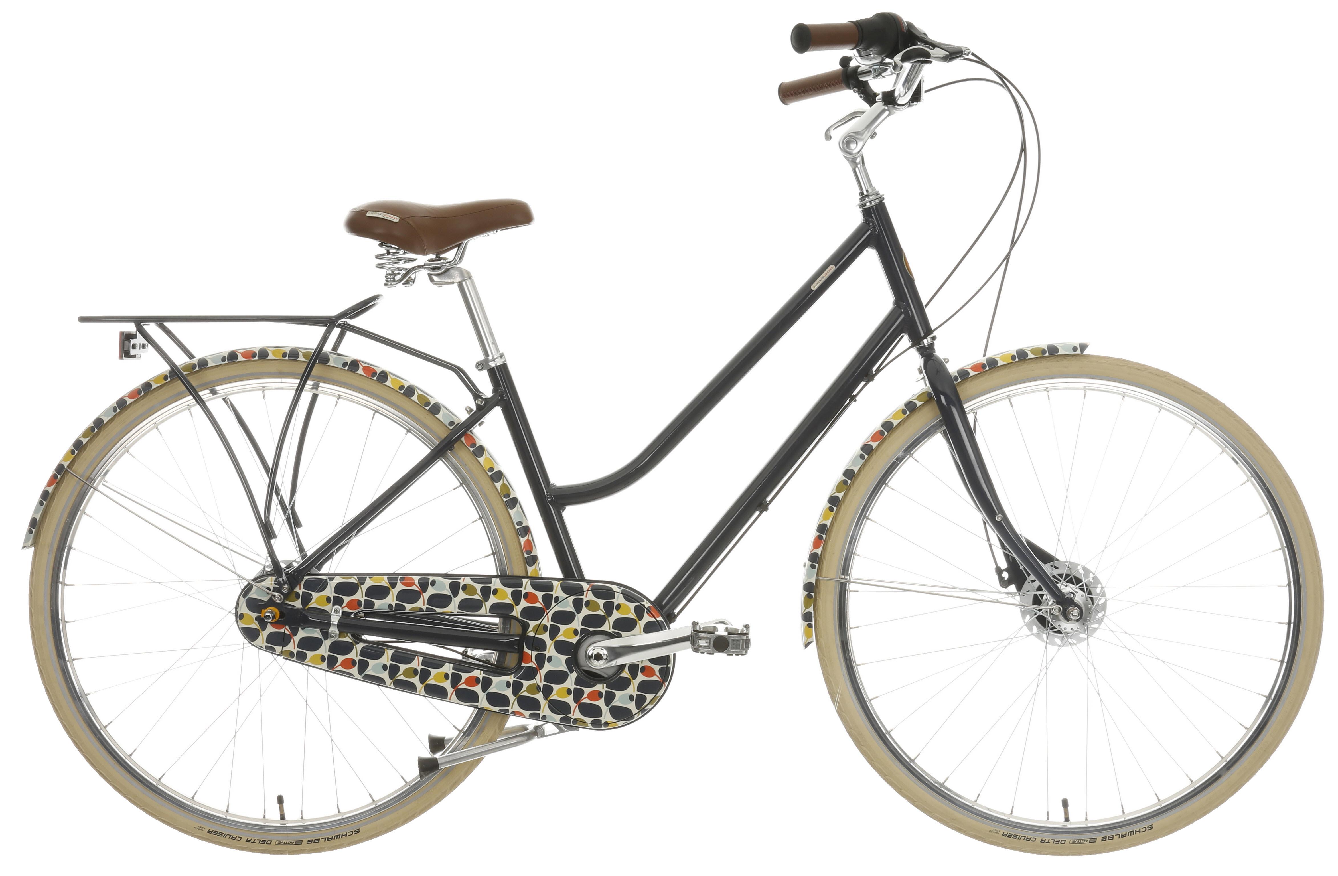 image of Olive and Orange by Orla Kiely Womens Classic Bike - Olive Design