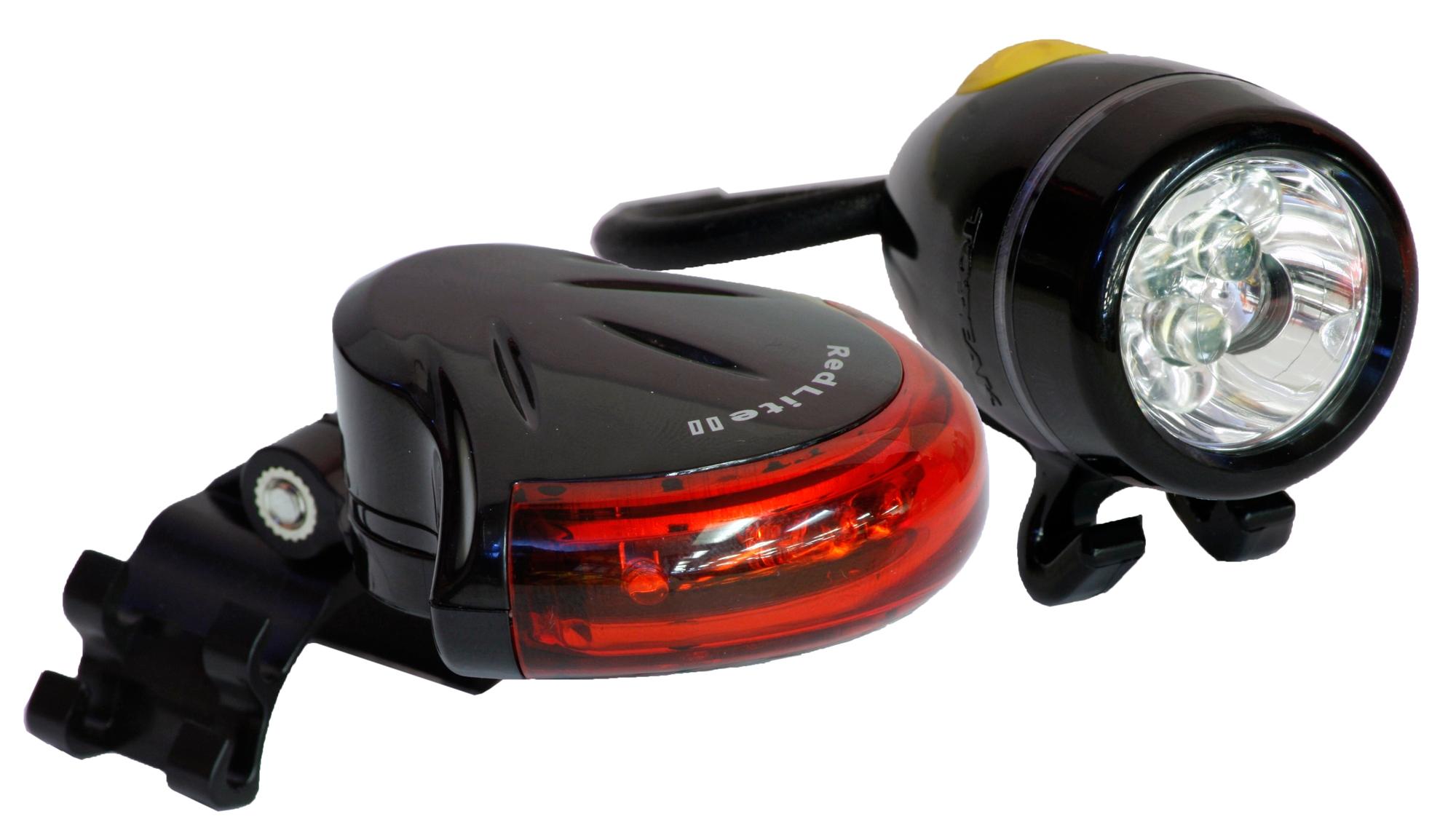 image of Topeak White and Red Bike Light Set