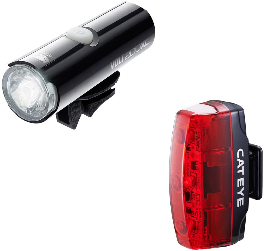 image of Cateye Volt 200 XC / Rapid Micro Bike Light Set