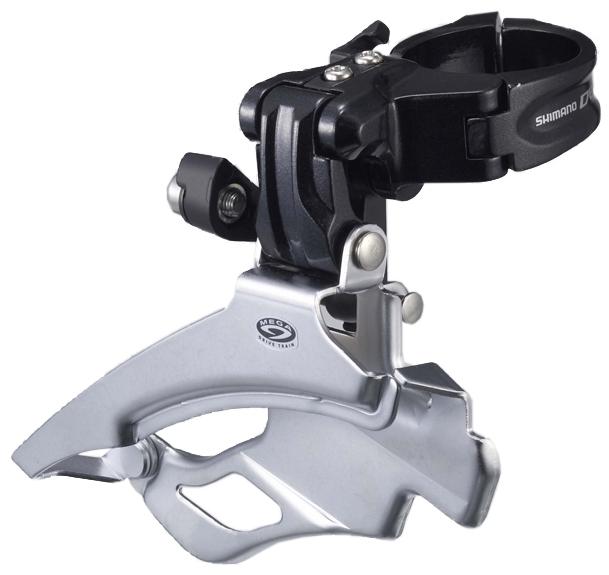 image of Shimano FD-M591 Deore ATB Front Derailleur, Conventional-Swing Multi-Fit, Black