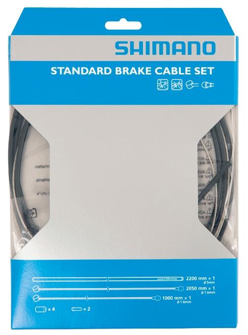 image of Shimano Road Brake Cable Set - Black