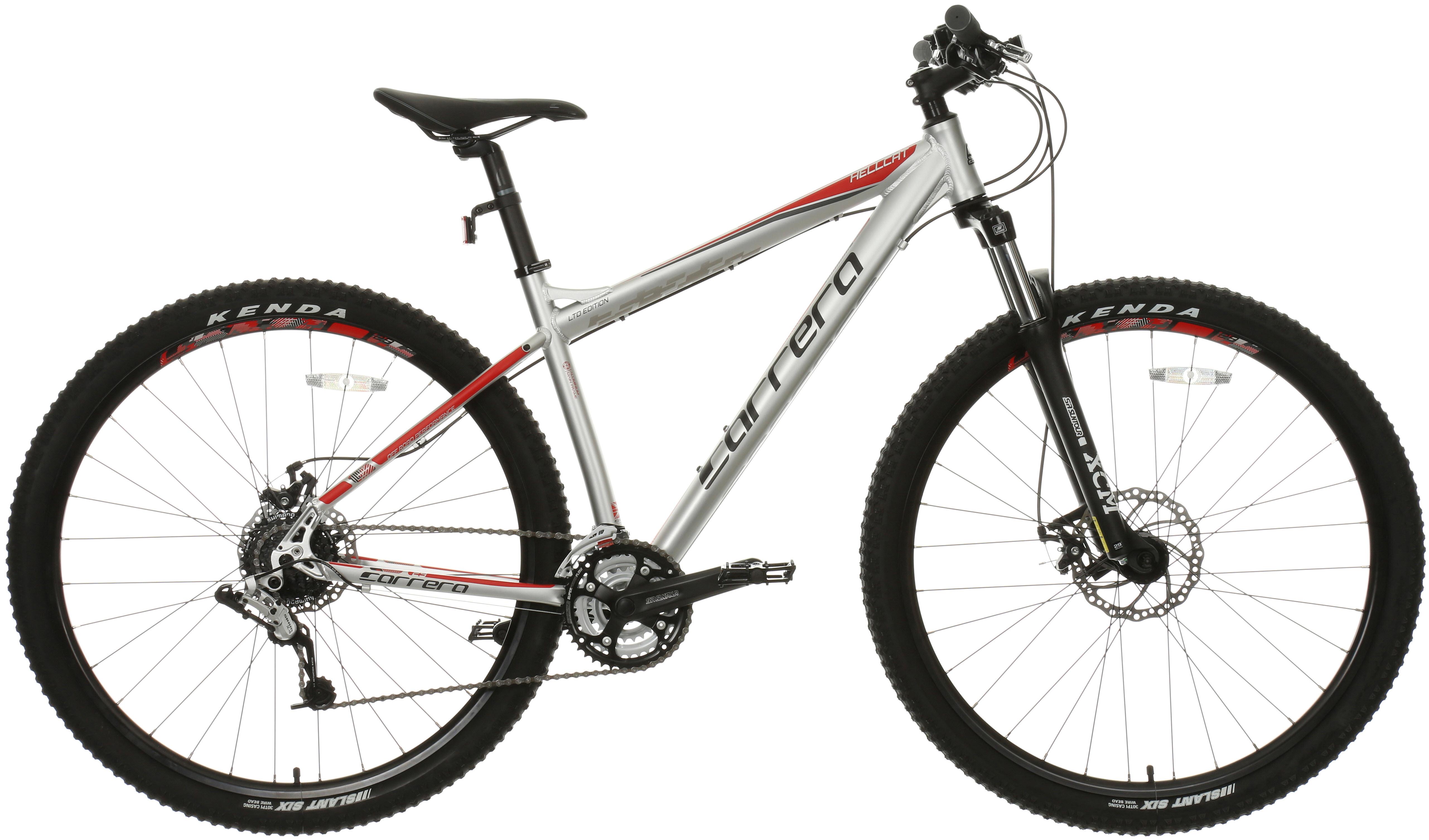 image of Carrera Hellcat Mens Mountain Bike - Silver