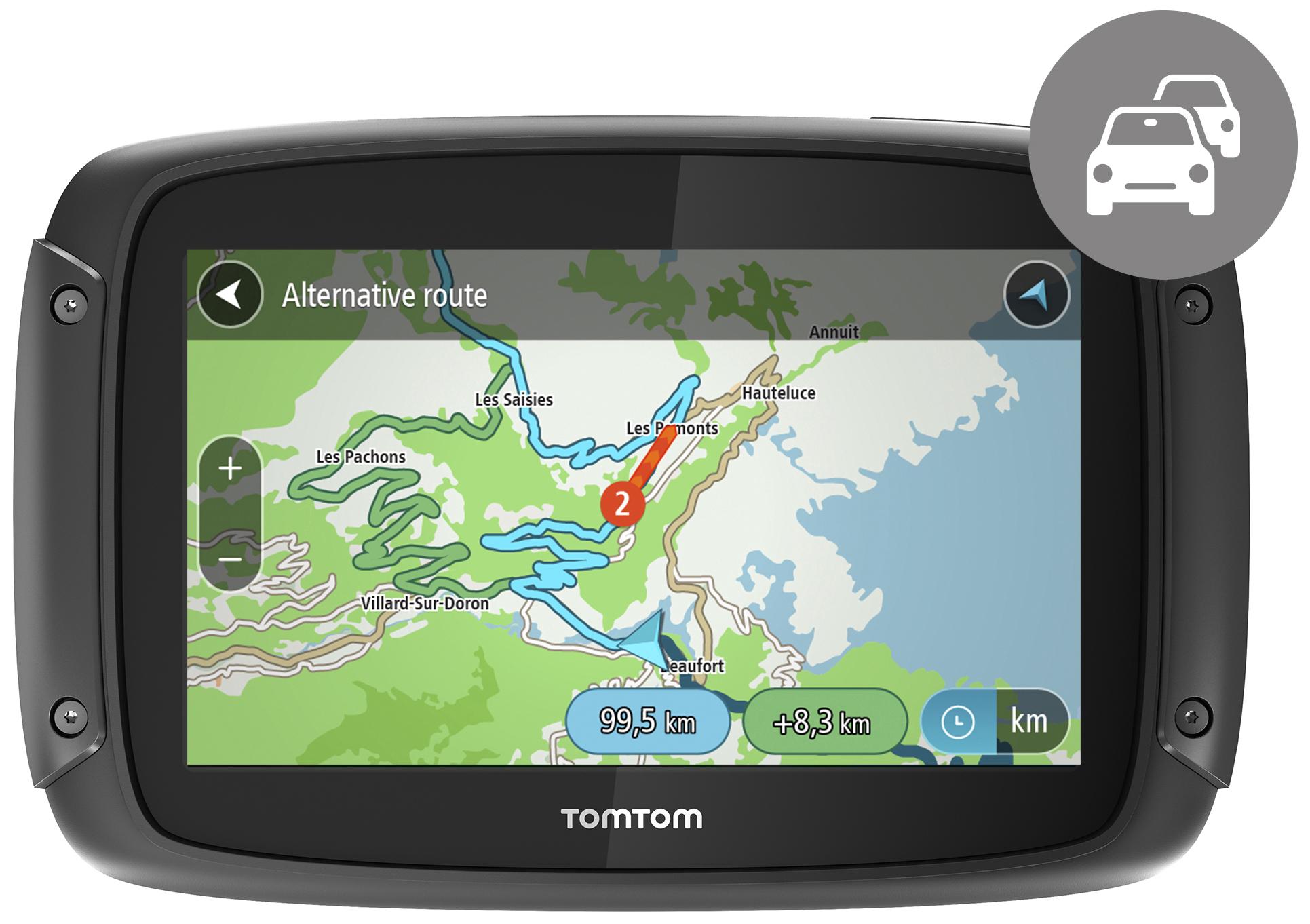 image of TomTom Rider 42 4.3" UK, ROI and Western Europe Maps Car Sat Nav