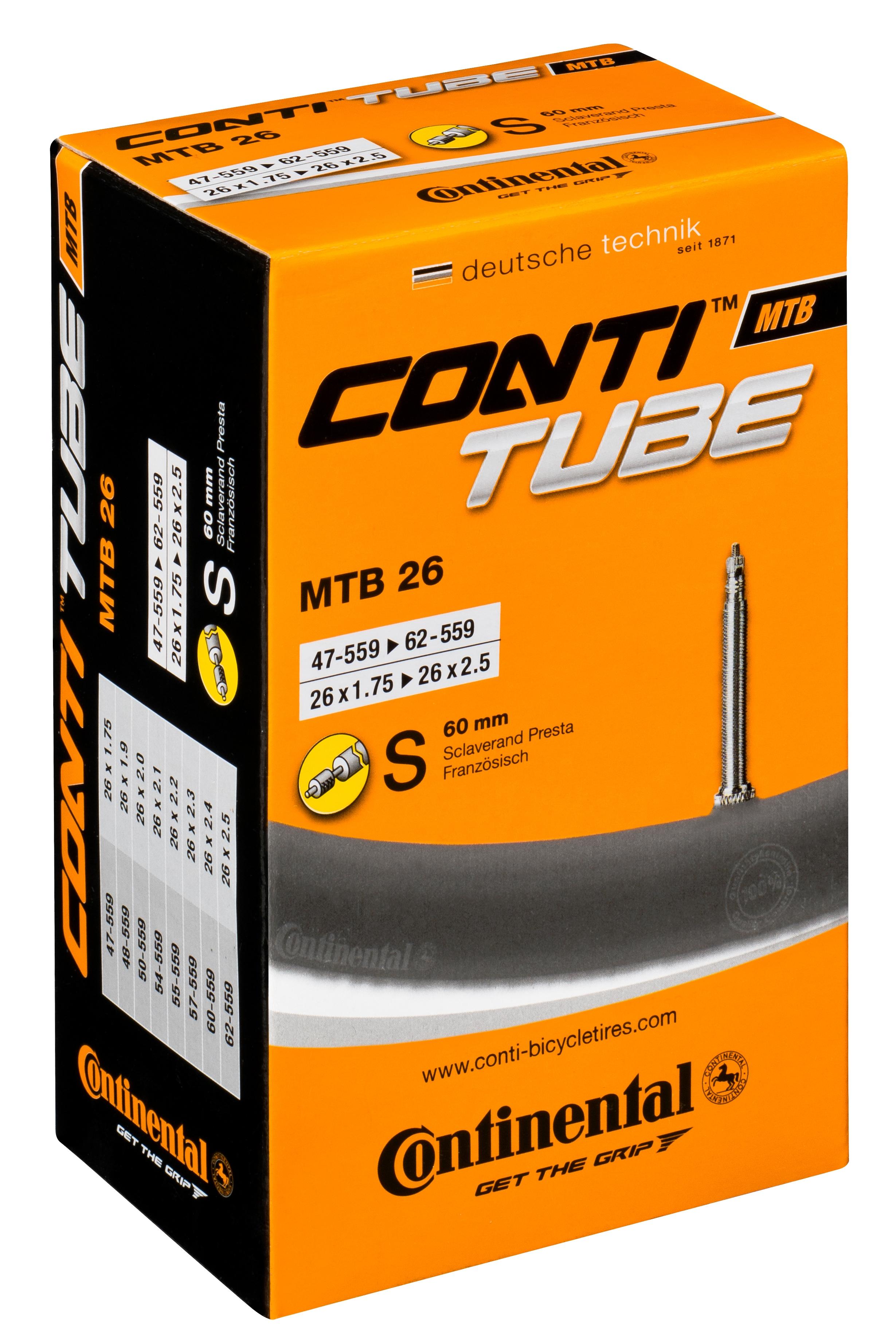 image of Continental MTB Inner Tube - 26" x 1.75-2.5
