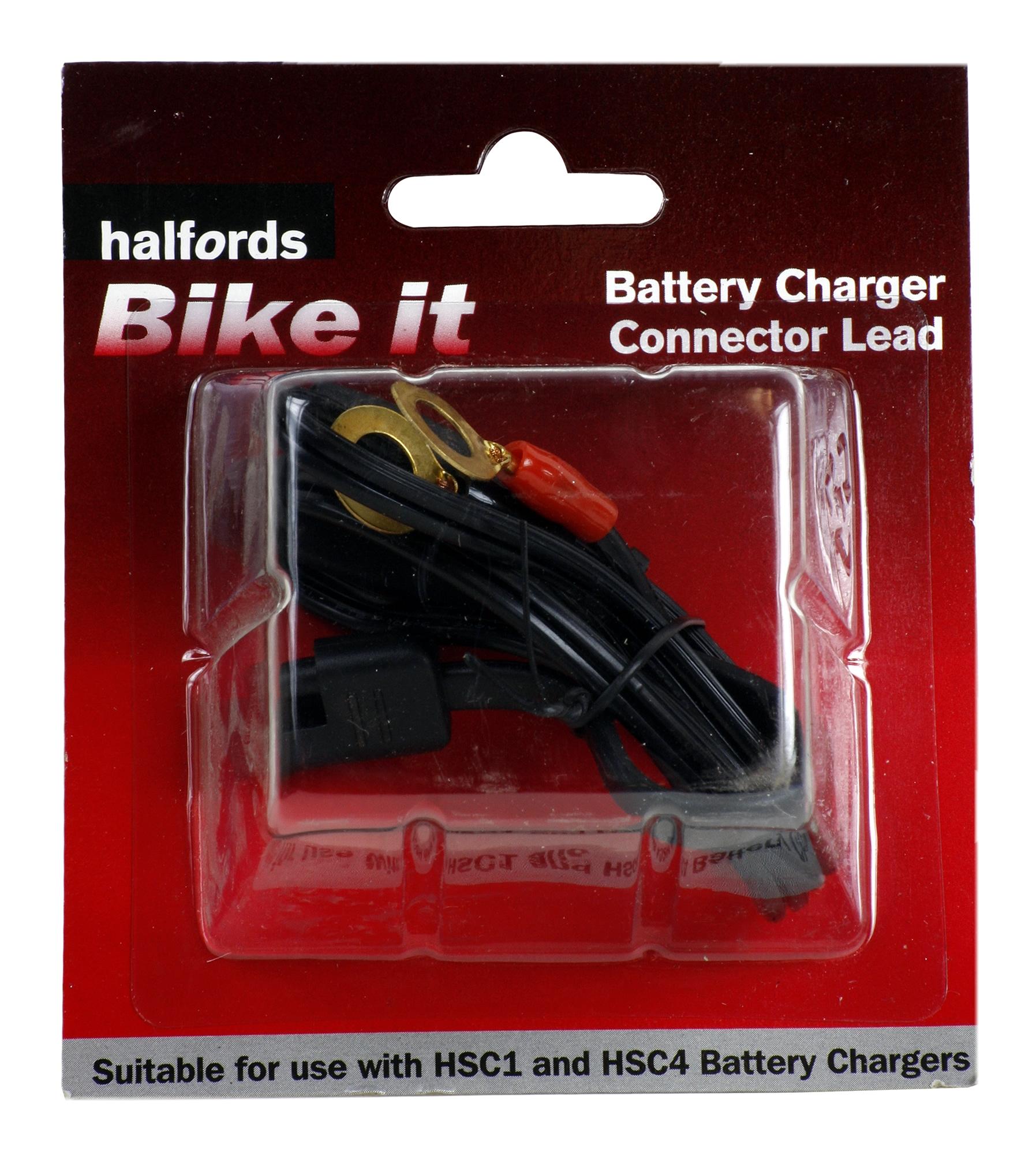 Halfords Bike it Motorcycle Battery Charger Connector Lead