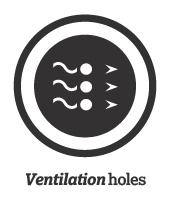 Ventialtion holes icon