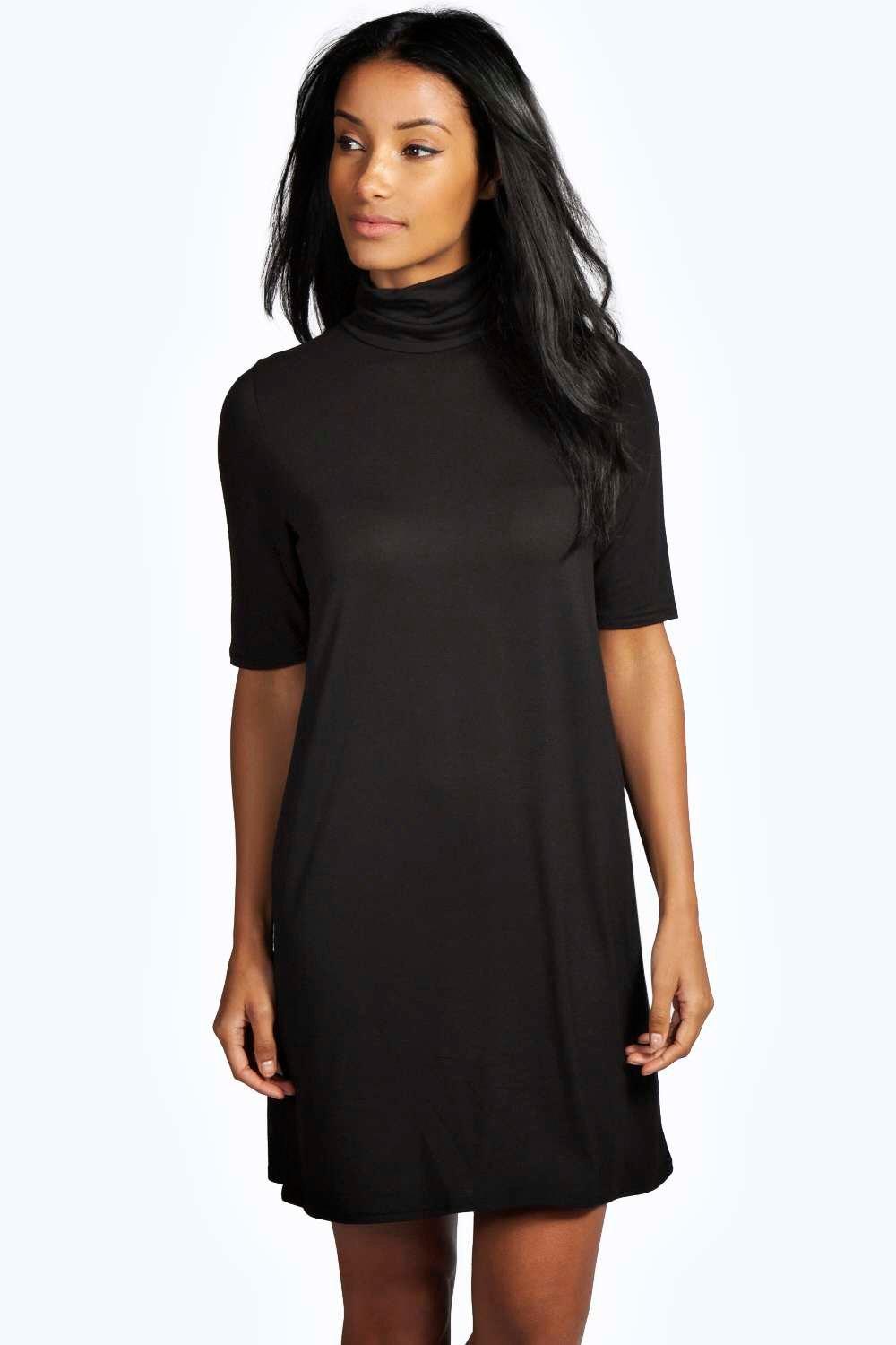 turtle neck t shirt dress