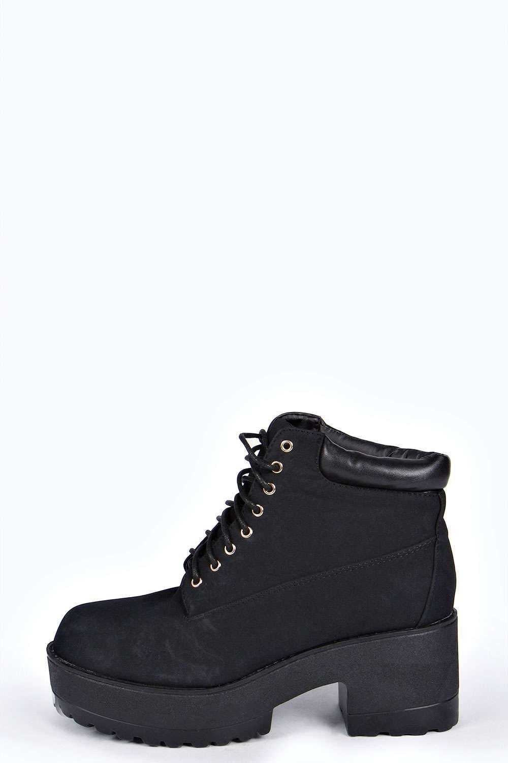 boohoo hiker boots