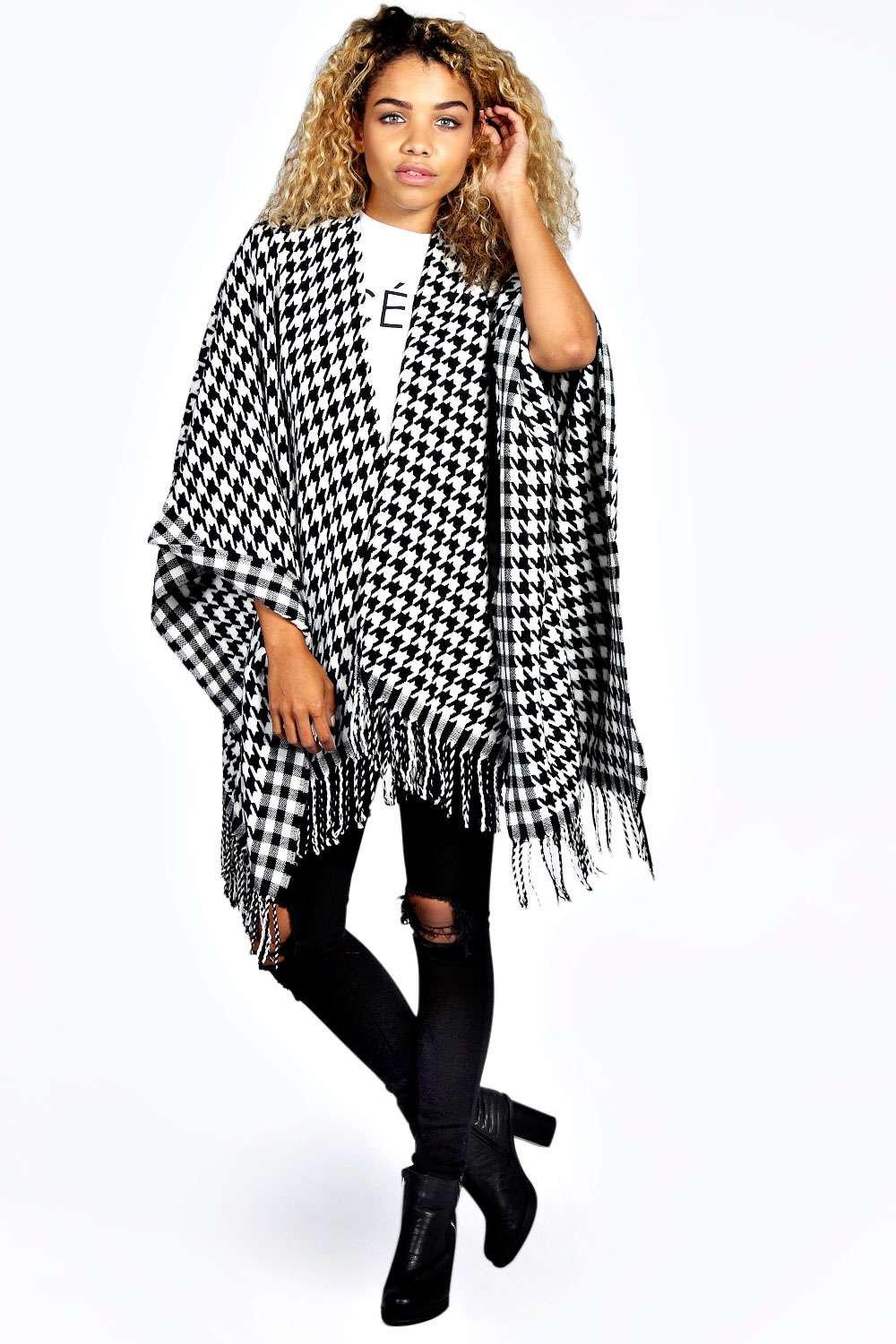 boohoo dogtooth vest