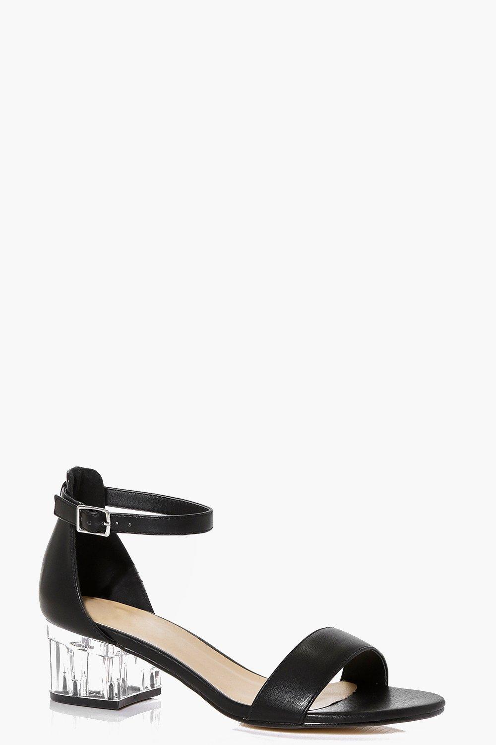 boohoo low block heels
