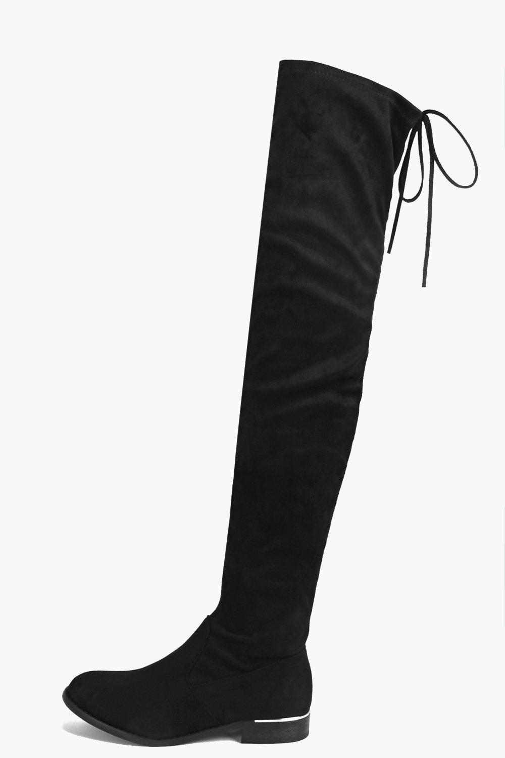 Laila Stretch Over The Knee Flat Boot At