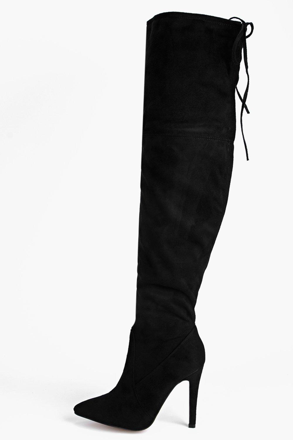 tie up over the knee boots