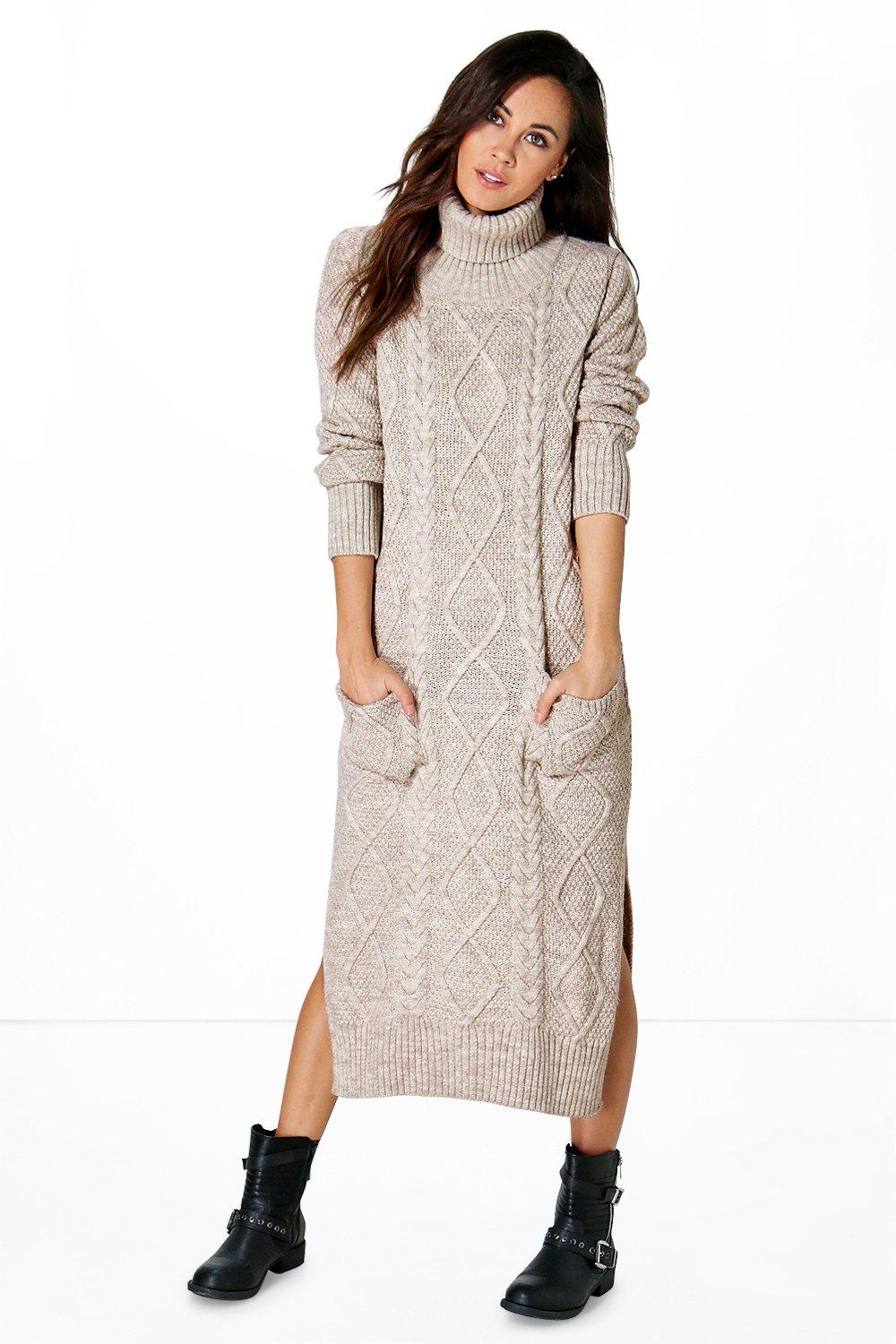 Molly Cable Knit Maxi Dress at