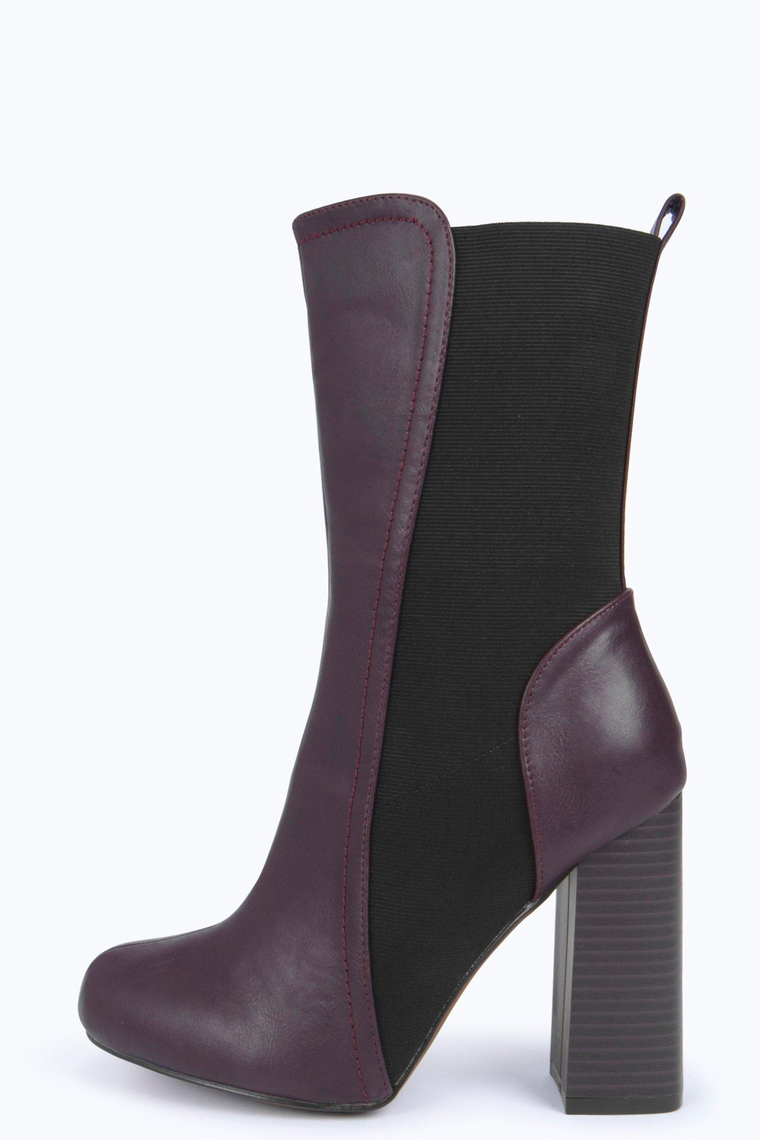 long elastic boots