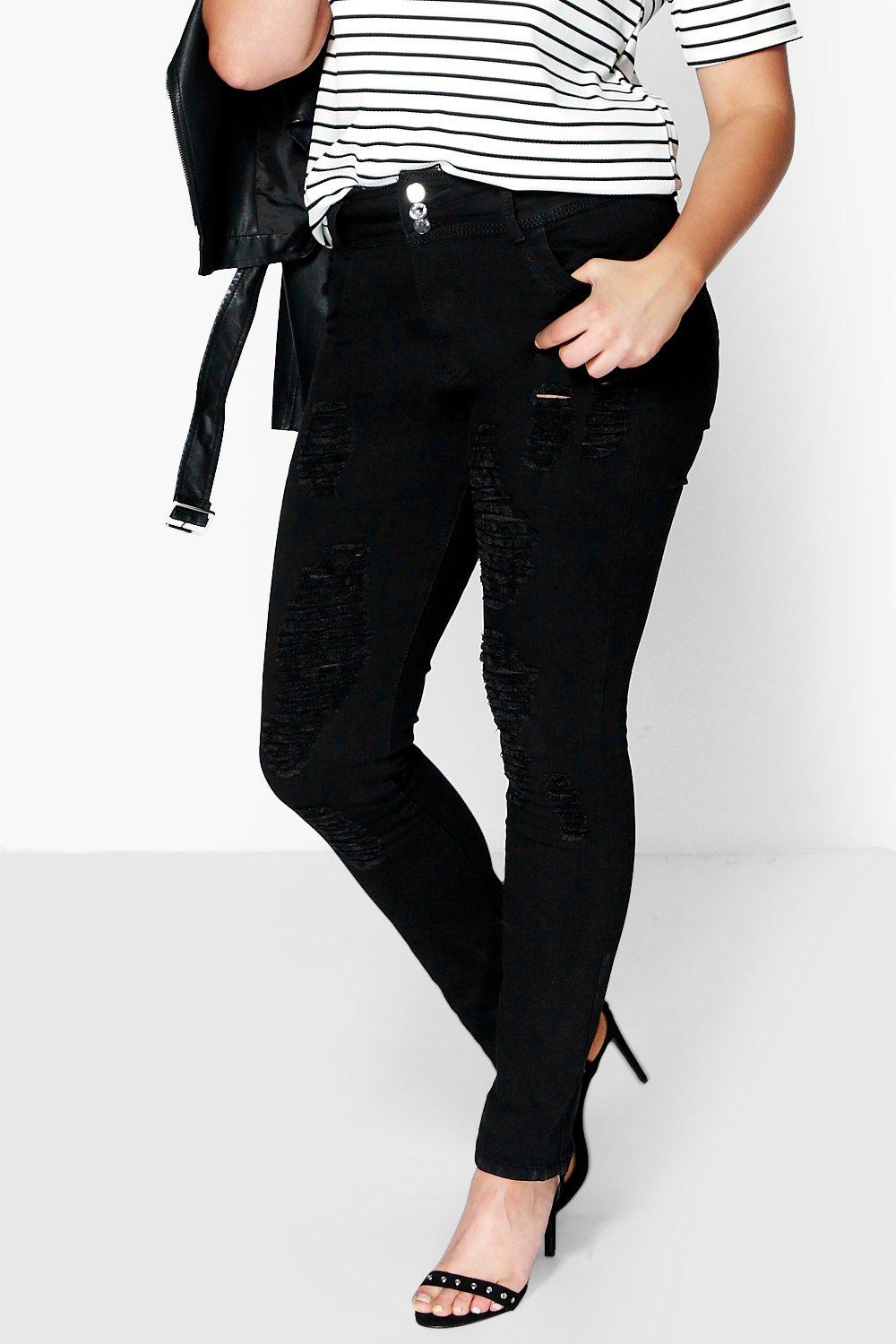 Plus Alice High Waisted Stretch Skinny Jeans At