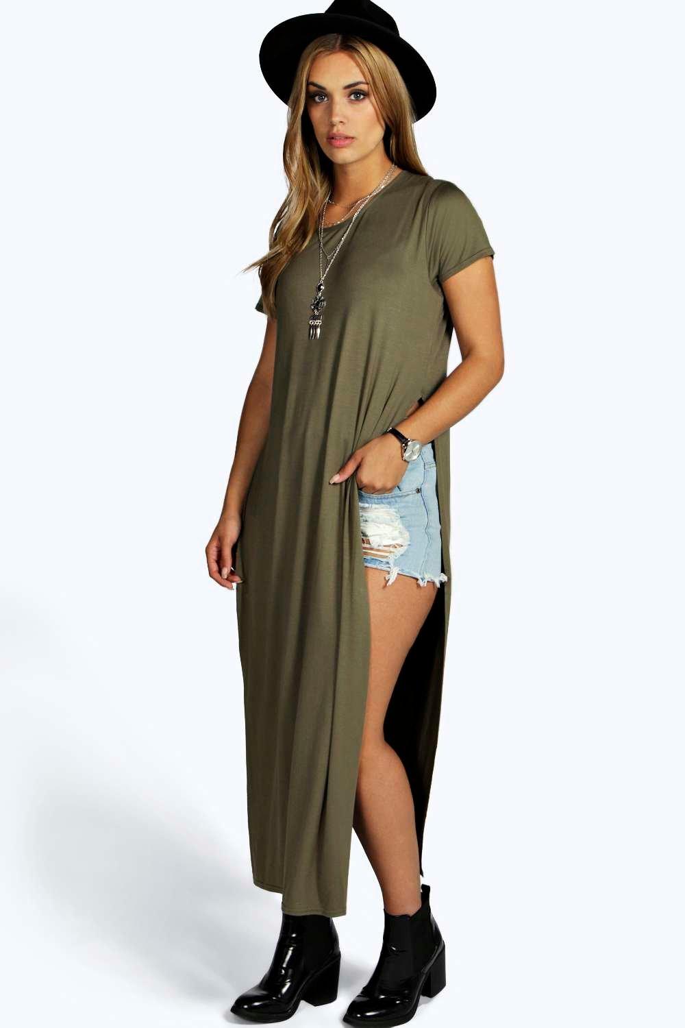 side split maxi top