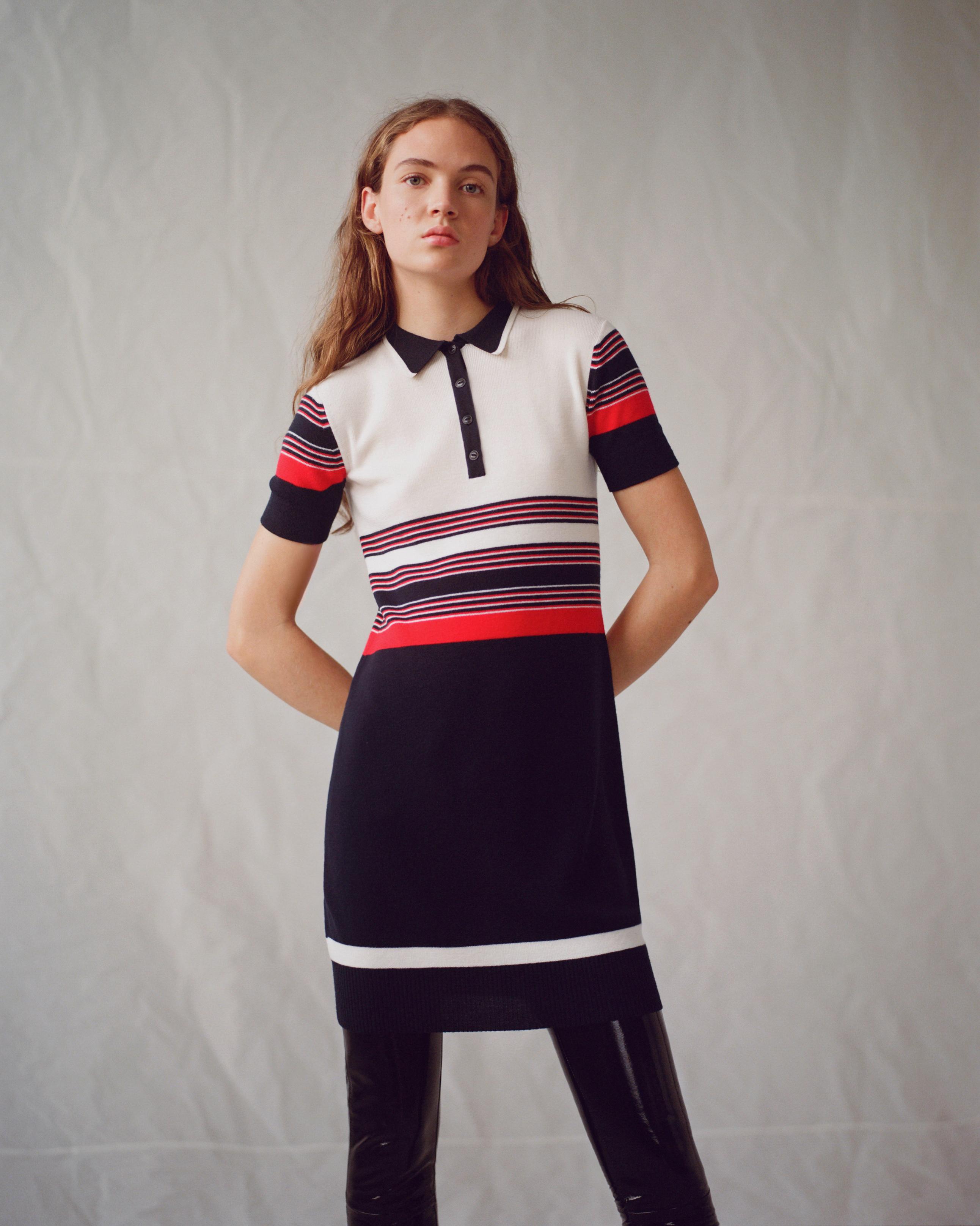 Krista Stripe Polo Dress Women Dresses & Skirts rag & bone