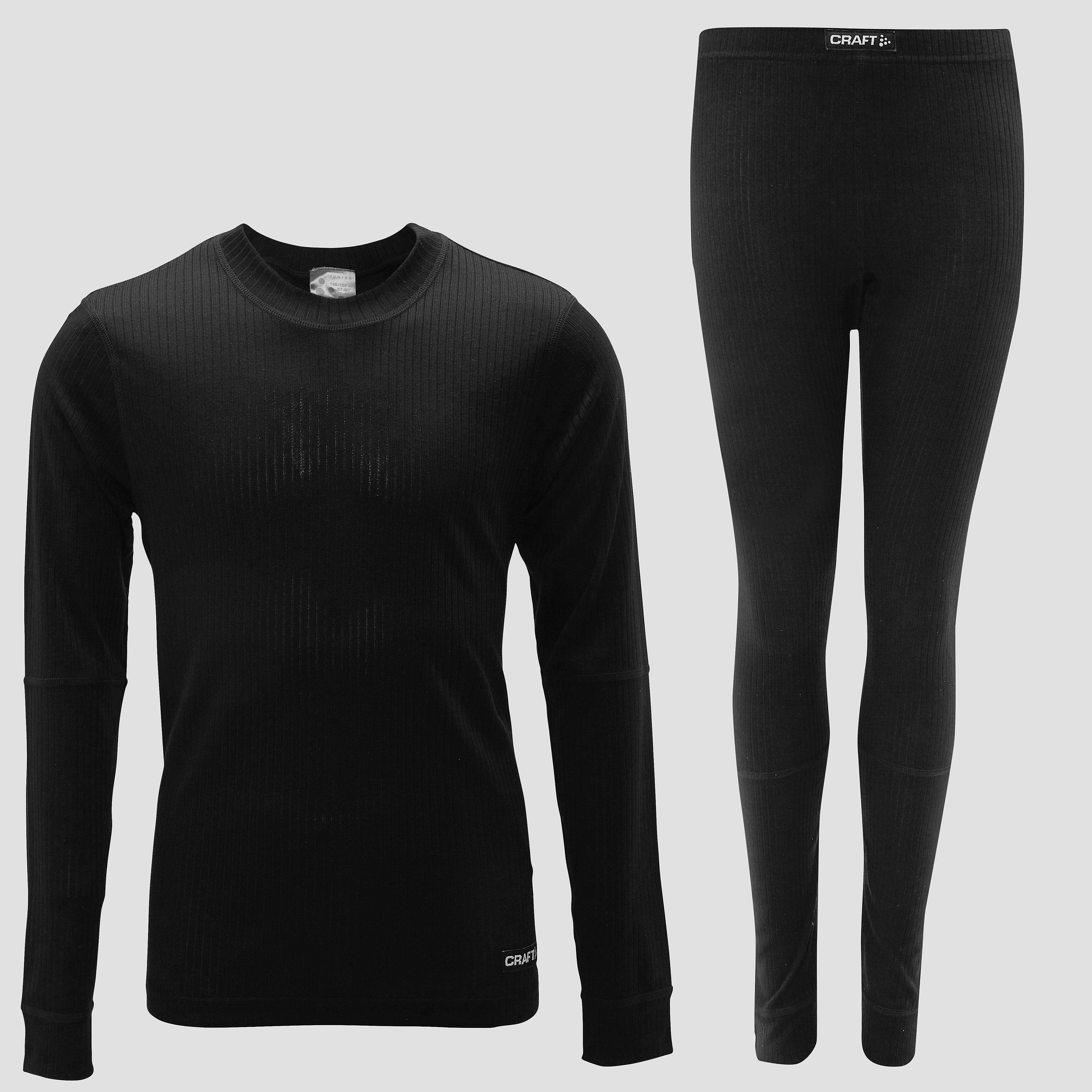 CRAFT Baselayer thermoset zwart kinderen Kinderen