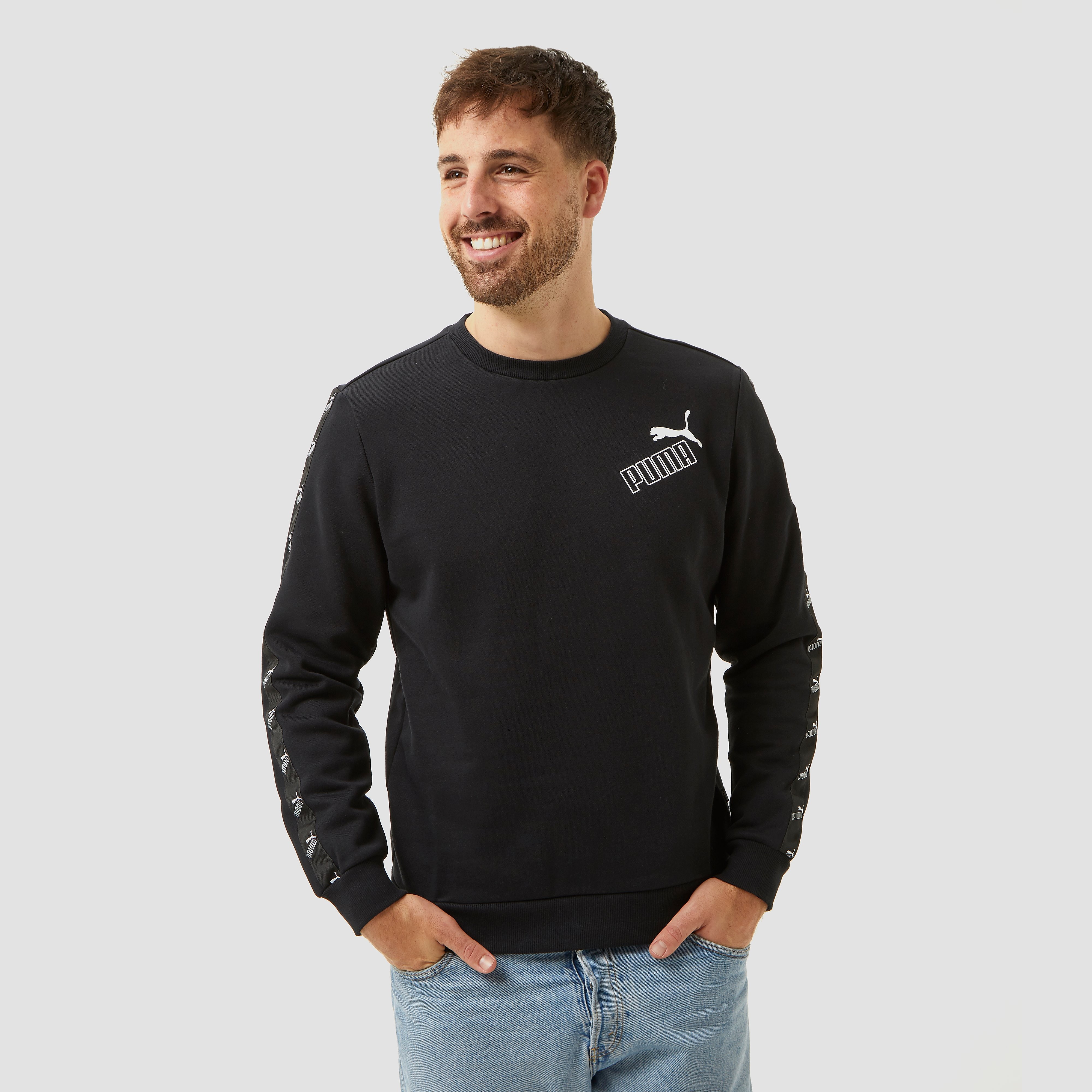 PUMA Amplified crew fleece sweater zwart heren Heren