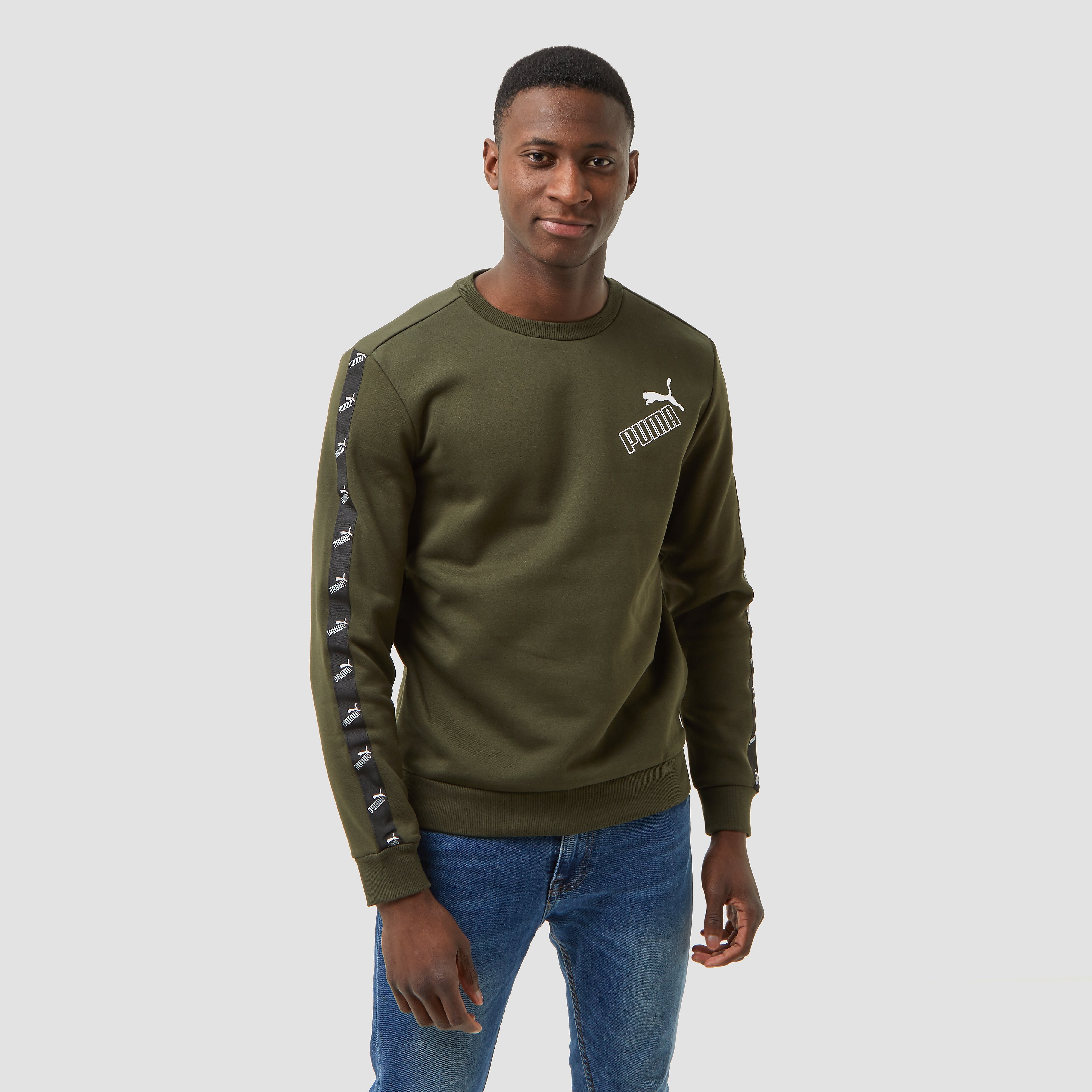 PUMA Amplified crew fleece sweater groen heren Heren