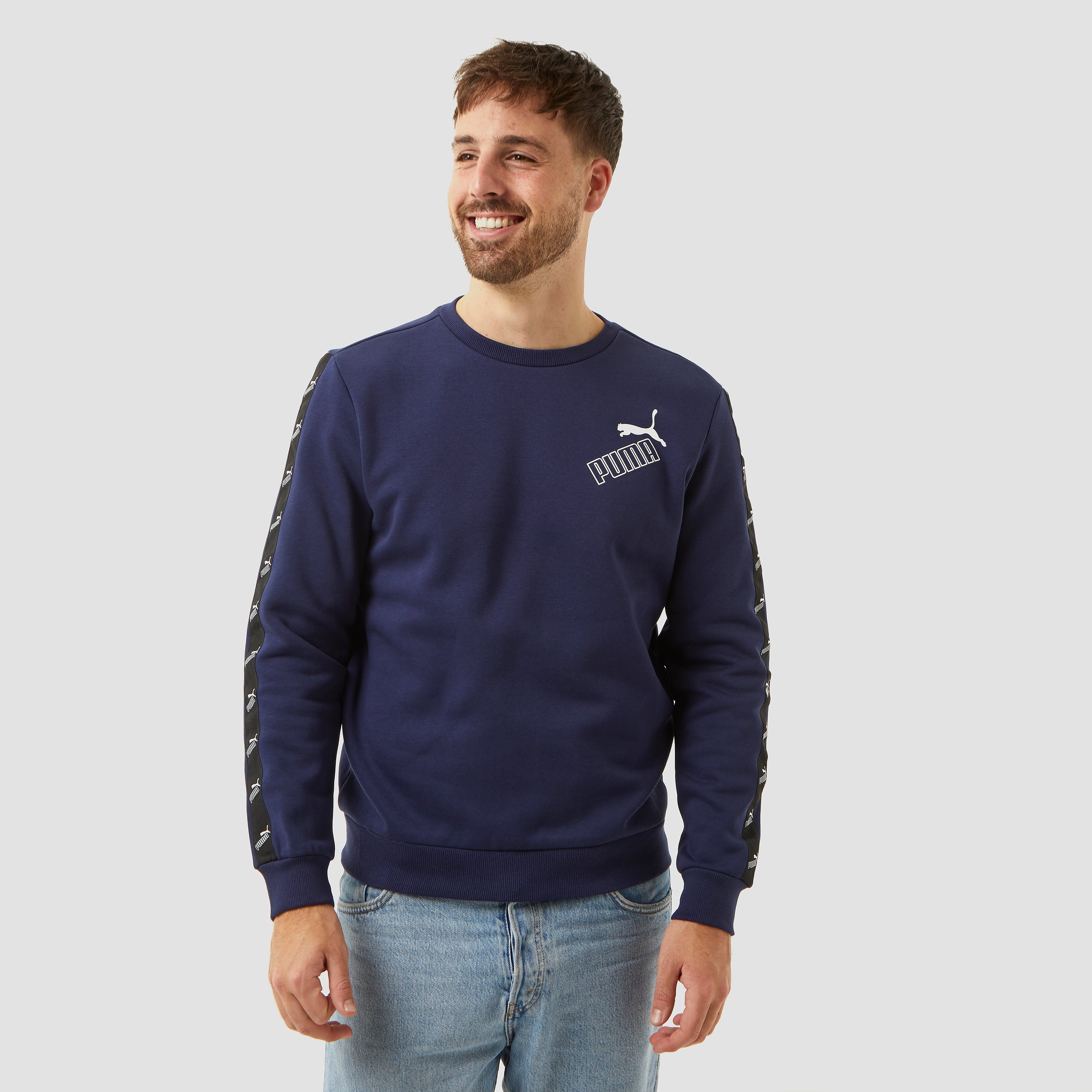 PUMA Amplified crew fleece sweater blauw heren Heren